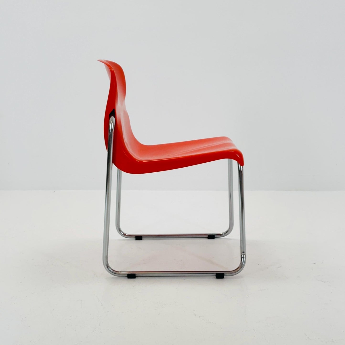 1 of 8 Mid Century Space Age Orange Chair by EKA Möbel, Germany 1970s