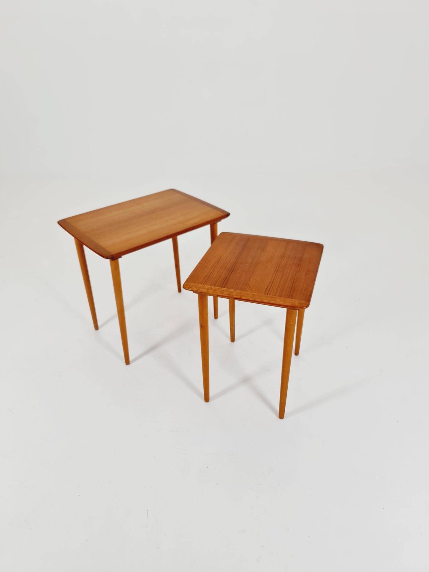 Midcentury Norway teak nesting tables/ side tables by Torpe Möbelfabrik 1960s