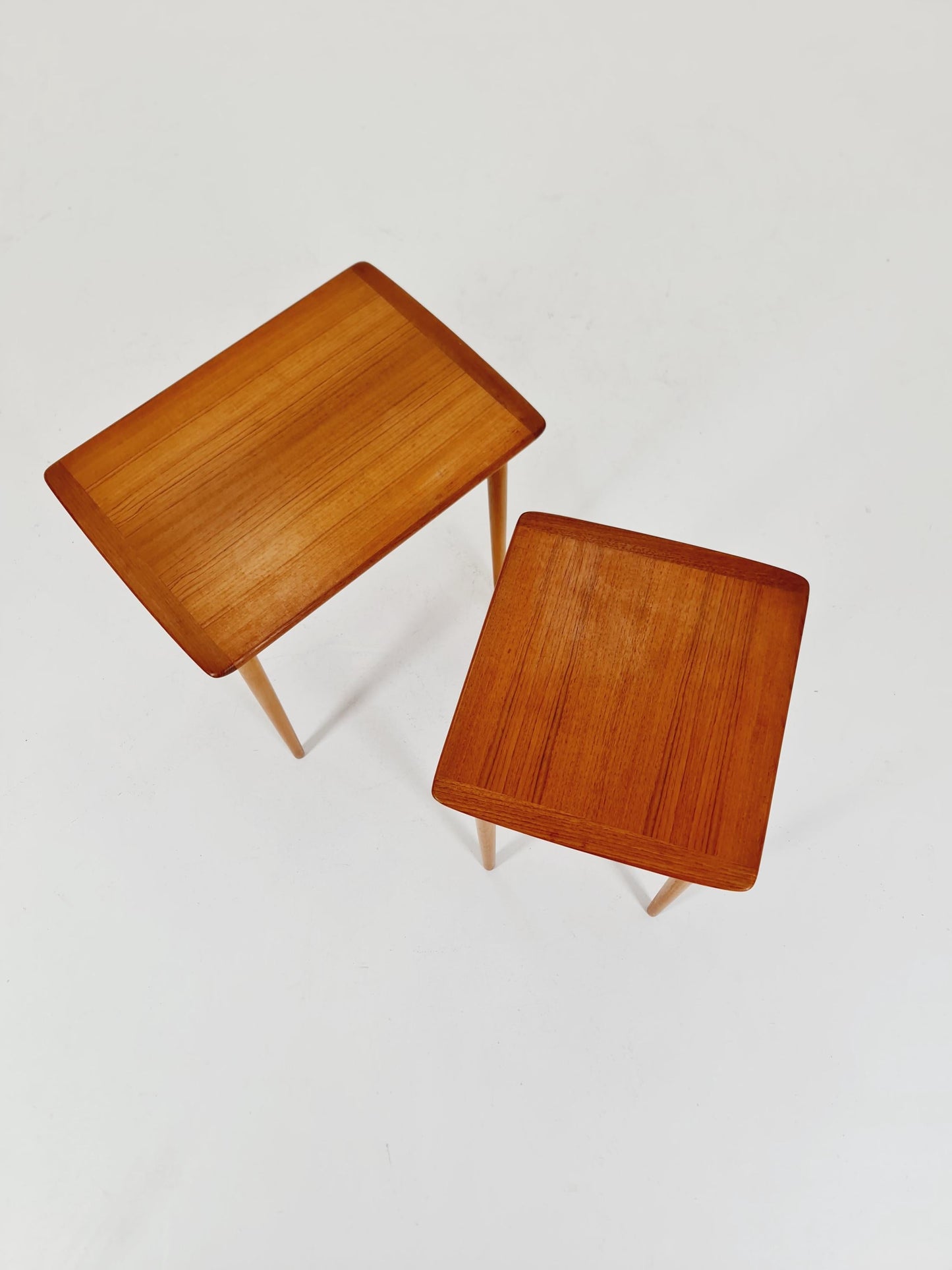 Midcentury Norway teak nesting tables/ side tables by Torpe Möbelfabrik 1960s
