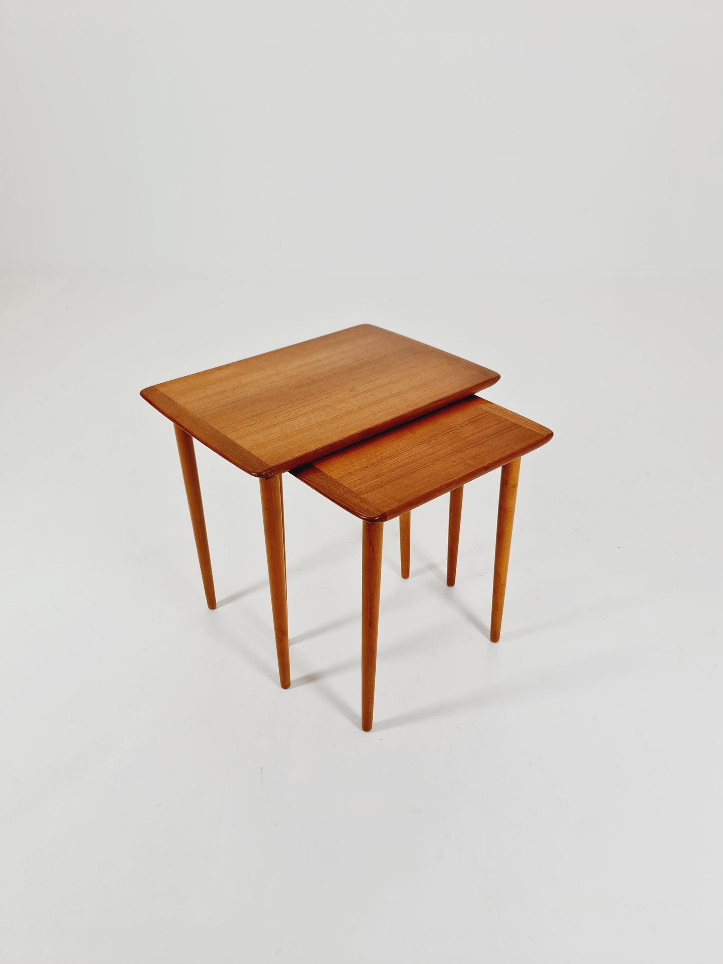 Midcentury Norway teak nesting tables/ side tables by Torpe Möbelfabrik 1960s