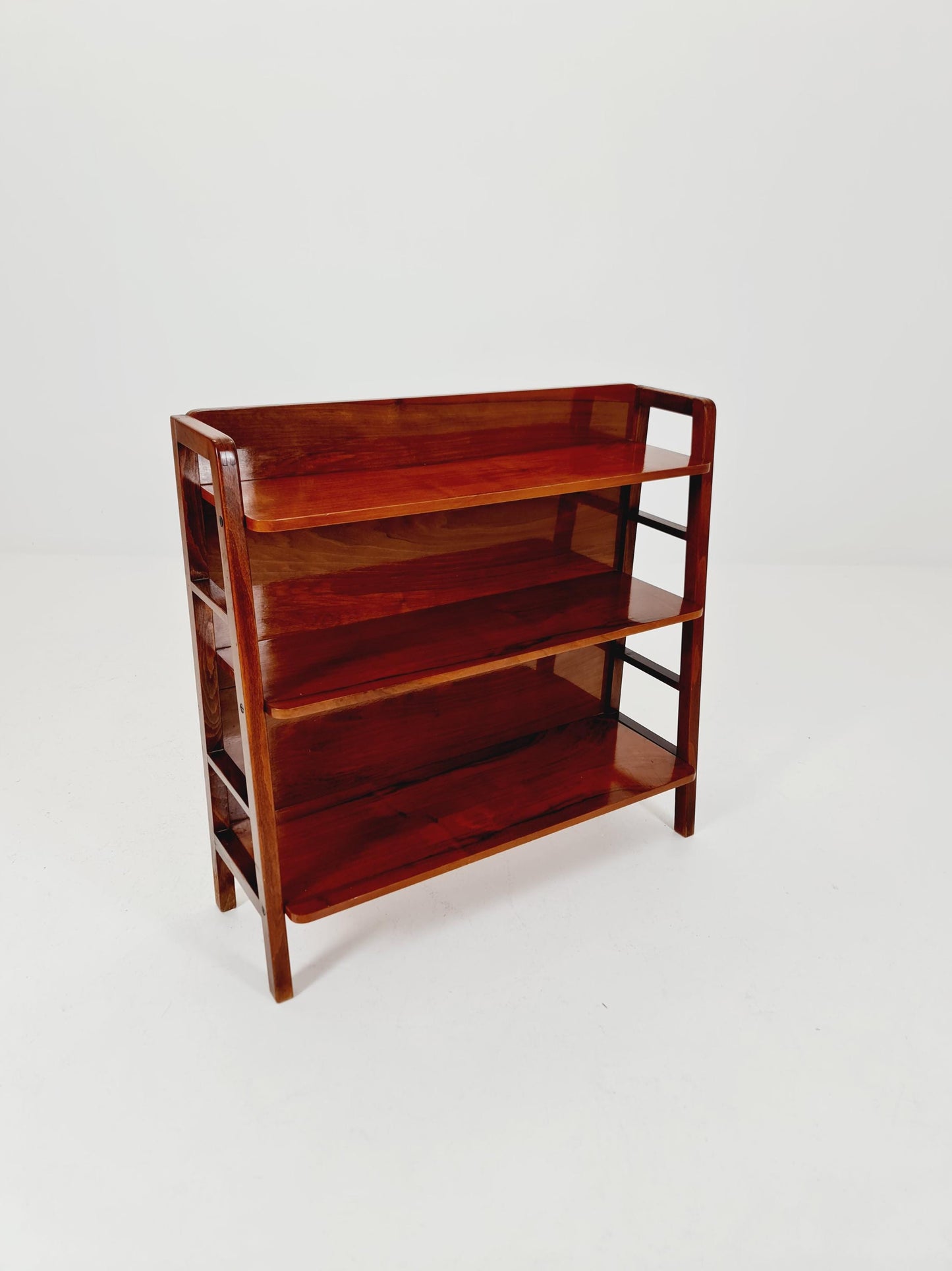 Free standing shelf-system, walnut Germany, 1950s