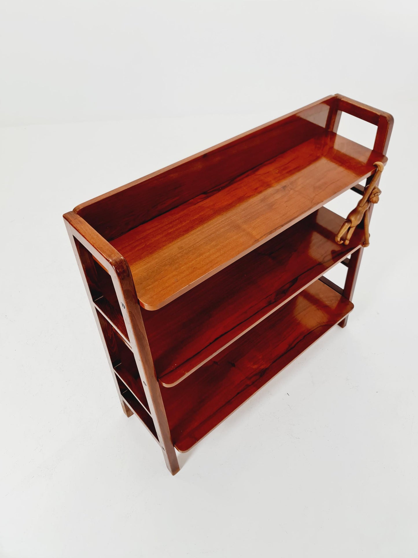 Free standing shelf-system, walnut Germany, 1950s
