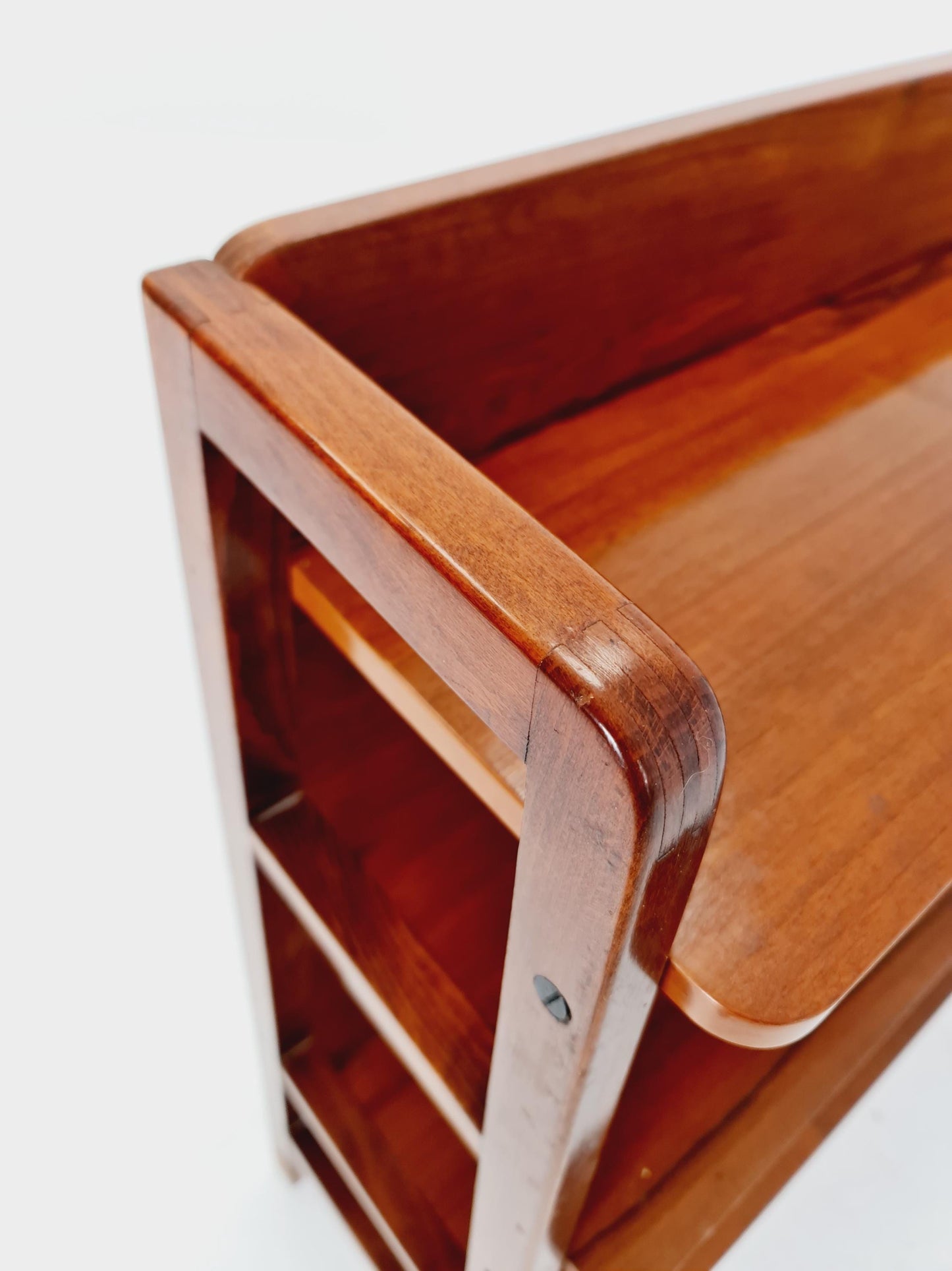 Free standing shelf-system, walnut Germany, 1950s