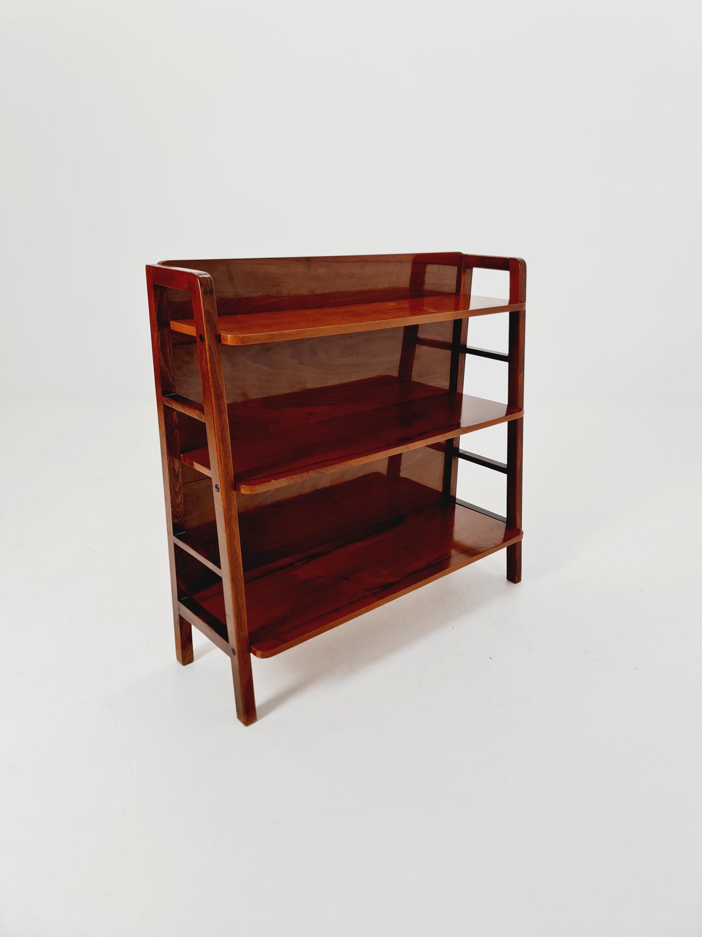 Free standing shelf-system, walnut Germany, 1950s