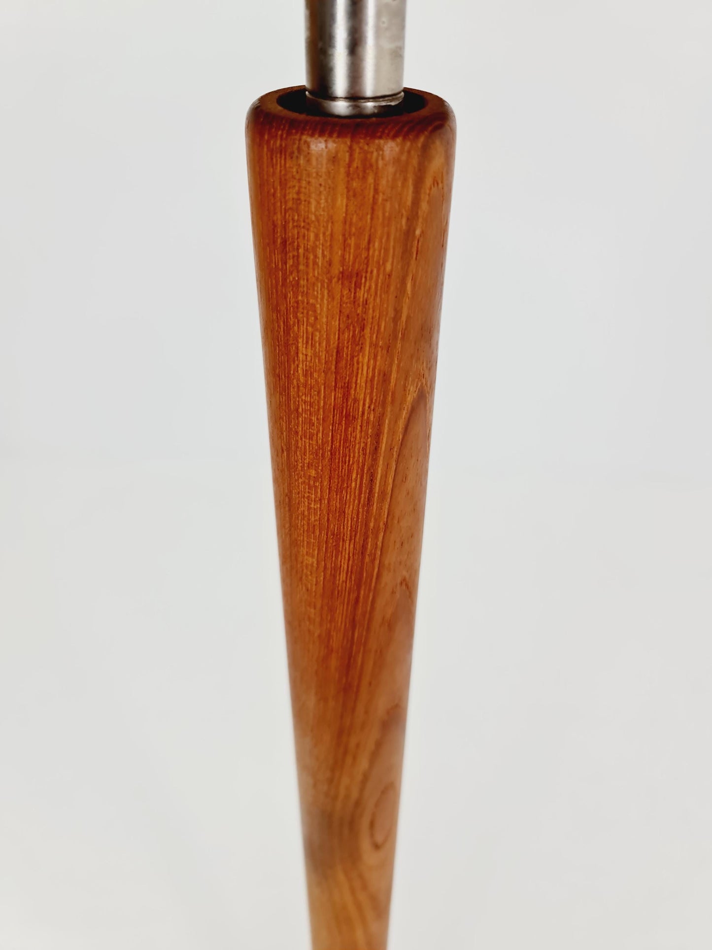 Rare big Midcentury Danish floor lamp by KIRK solid teak, 1960s