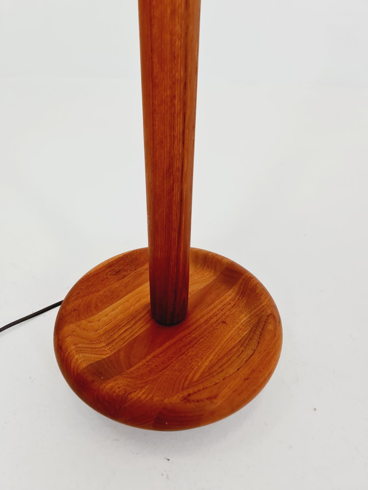 Rare big Midcentury Danish floor lamp by KIRK solid teak, 1960s