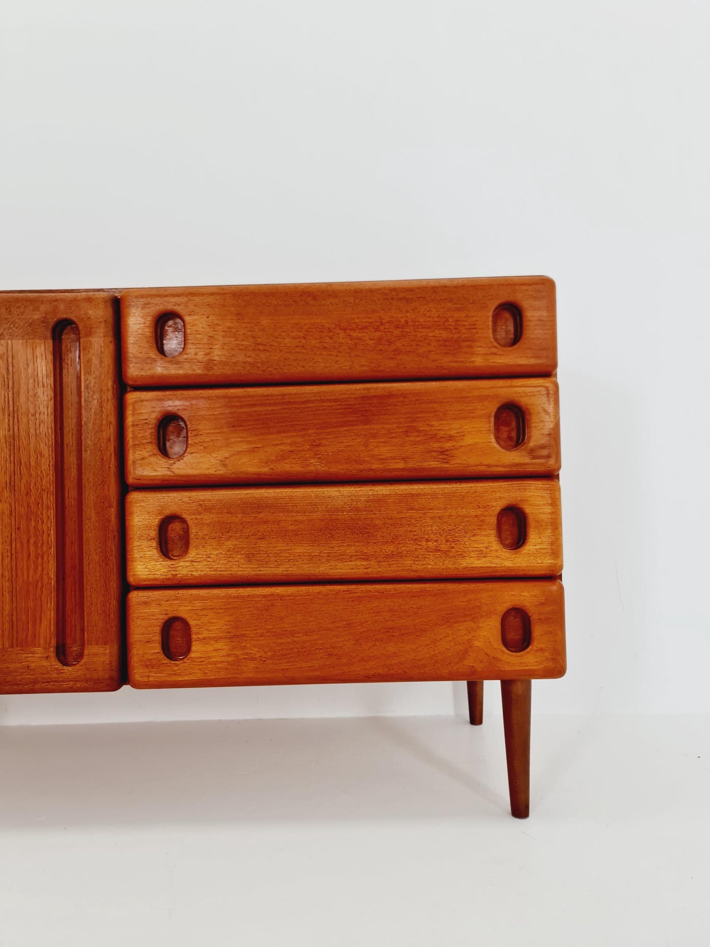 Mid century Danish Solid teak Sideboard 1960s