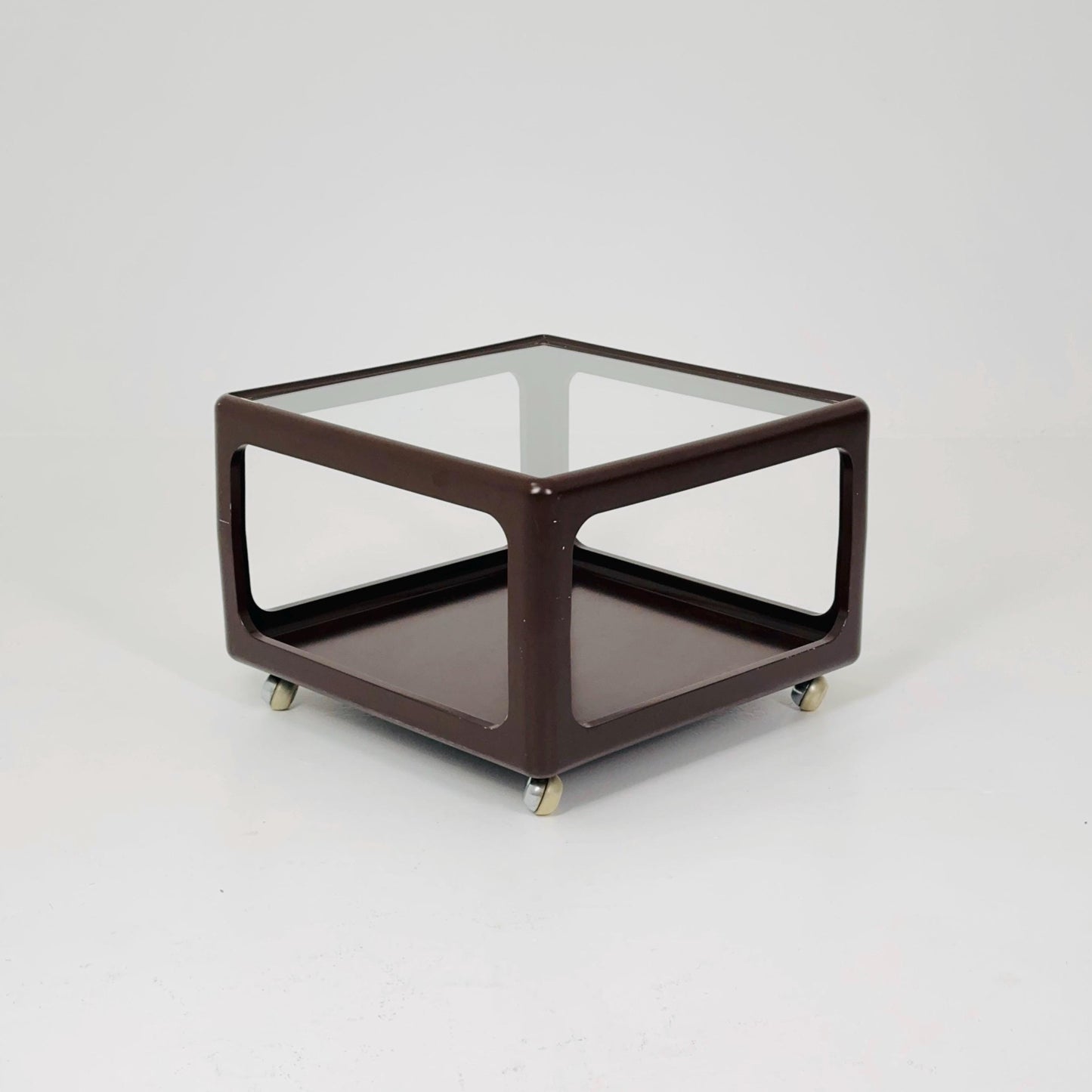 Mid century Space Age brown Coffee Table by Peter Ghyczy for Horn Germany , 1970s