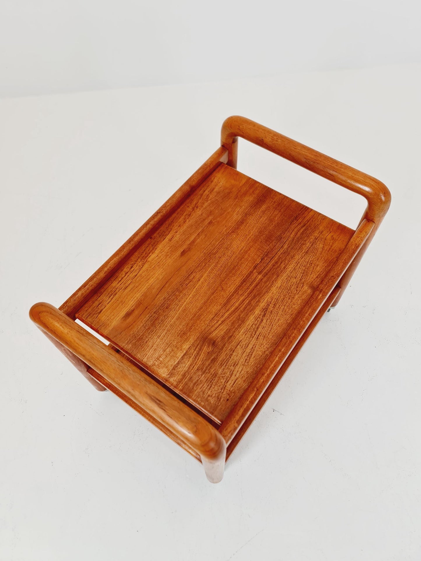 Vintage mid century danish trolley in solid teak/ bar cart By Salling Stolefabrik, 1960s