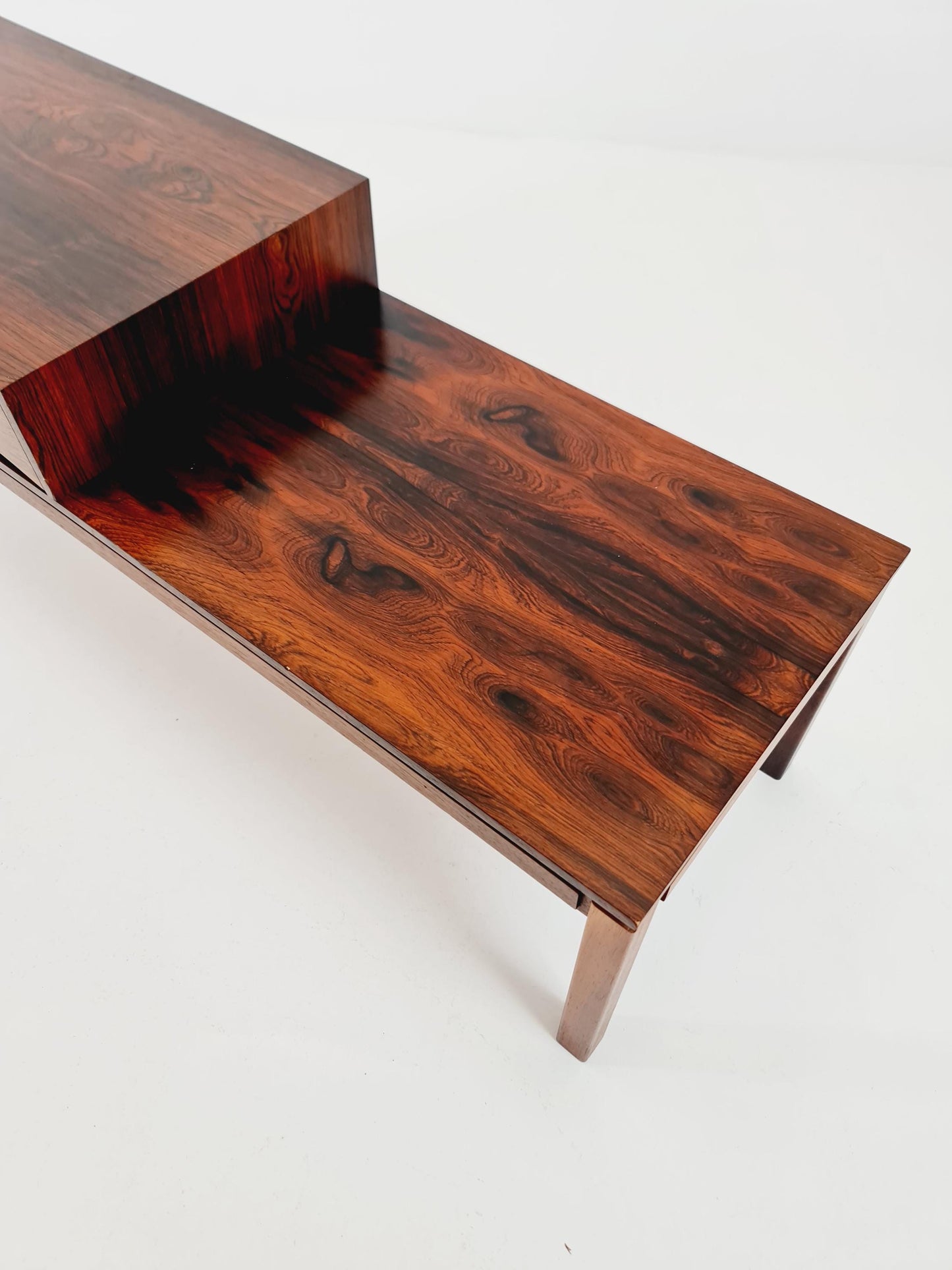 Danish teak & Rosewood telefon table/ hallway table Wards Ateljer AB Denmark, 1960s