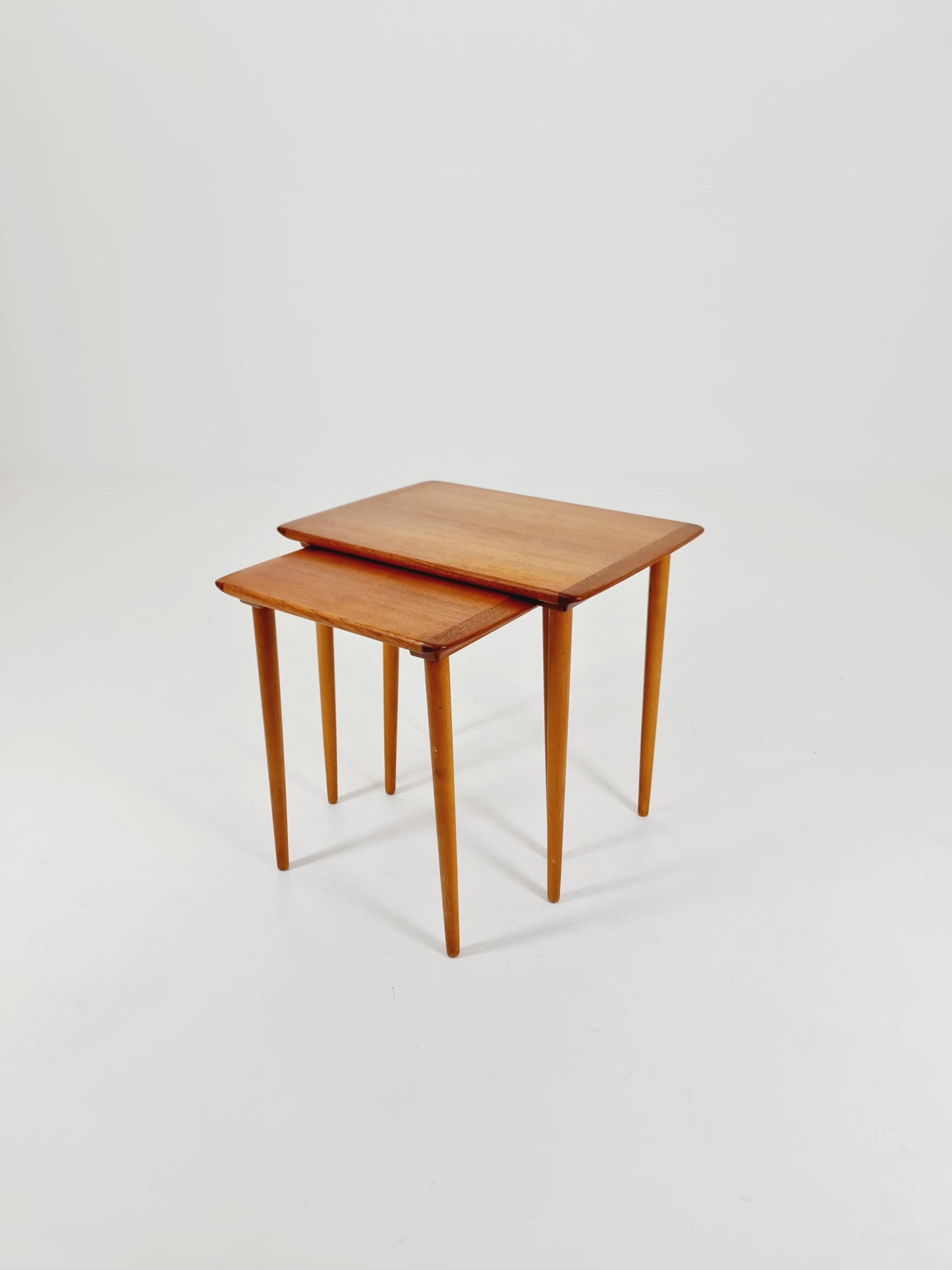 Midcentury Norway teak nesting tables/ side tables by Torpe Möbelfabrik 1960s