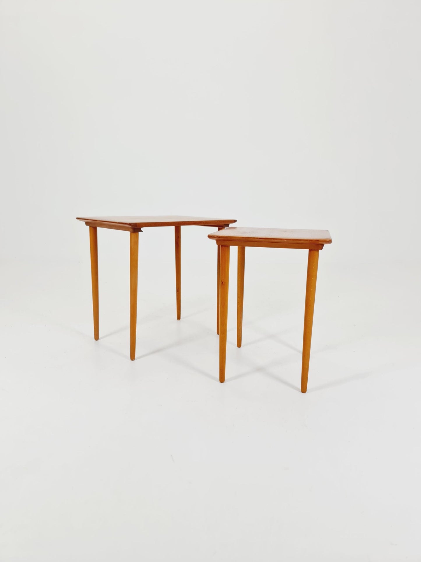 Midcentury Norway teak nesting tables/ side tables by Torpe Möbelfabrik 1960s