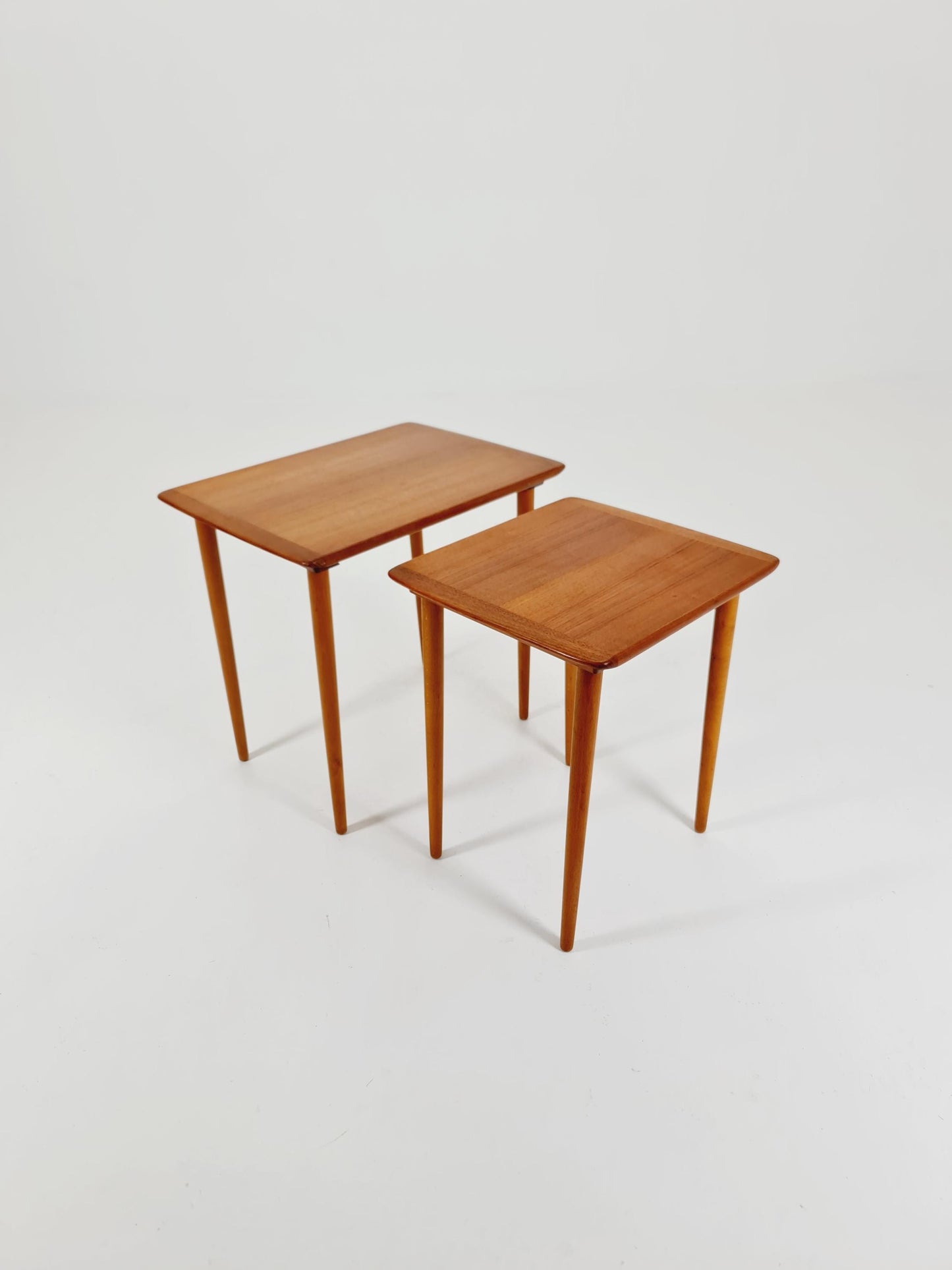 Midcentury Norway teak nesting tables/ side tables by Torpe Möbelfabrik 1960s