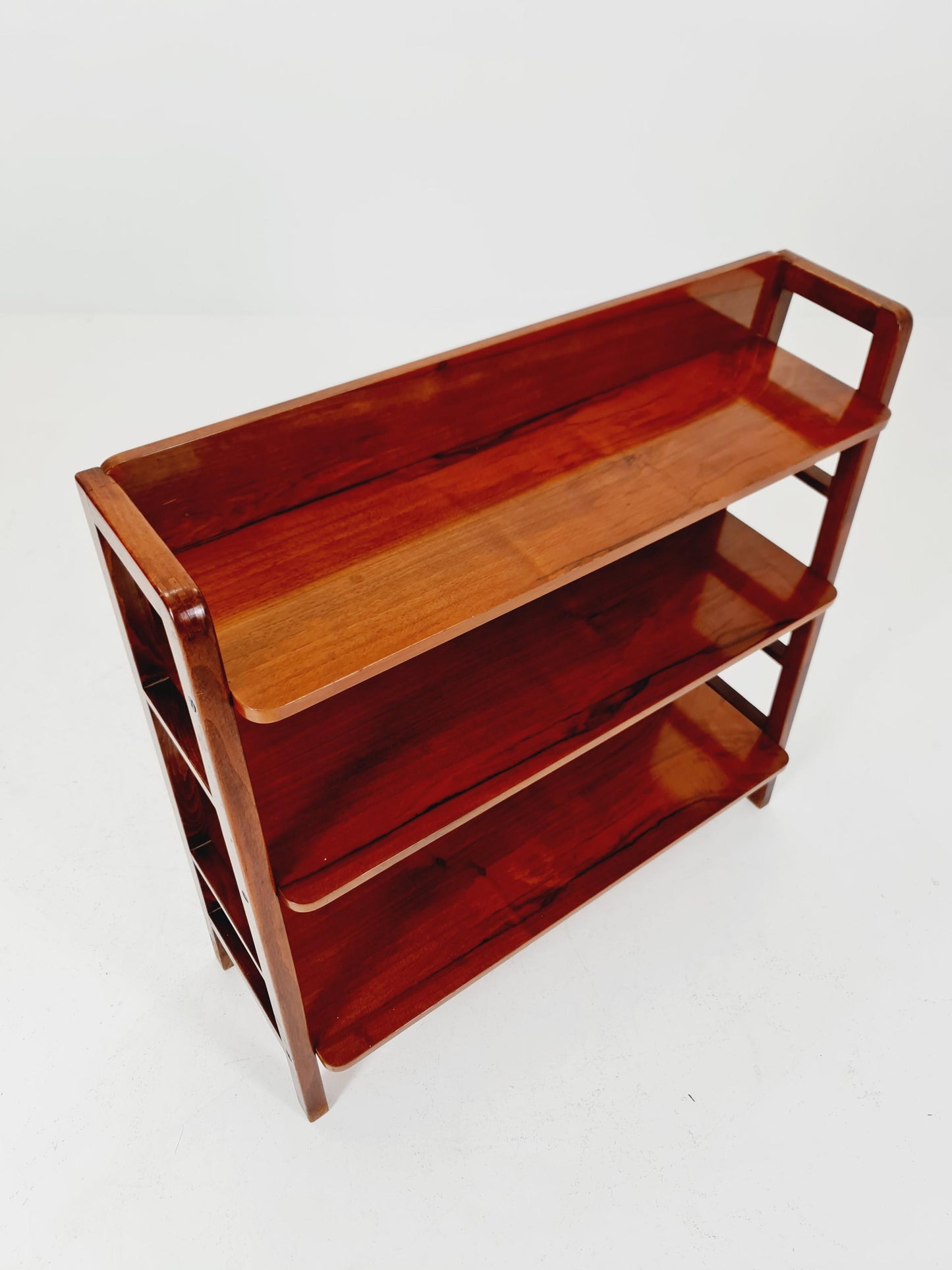 Free standing shelf-system, walnut Germany, 1950s