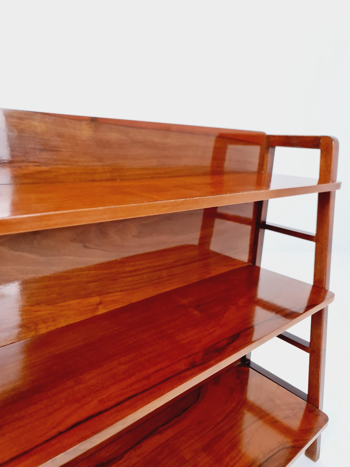 Free standing shelf-system, walnut Germany, 1950s