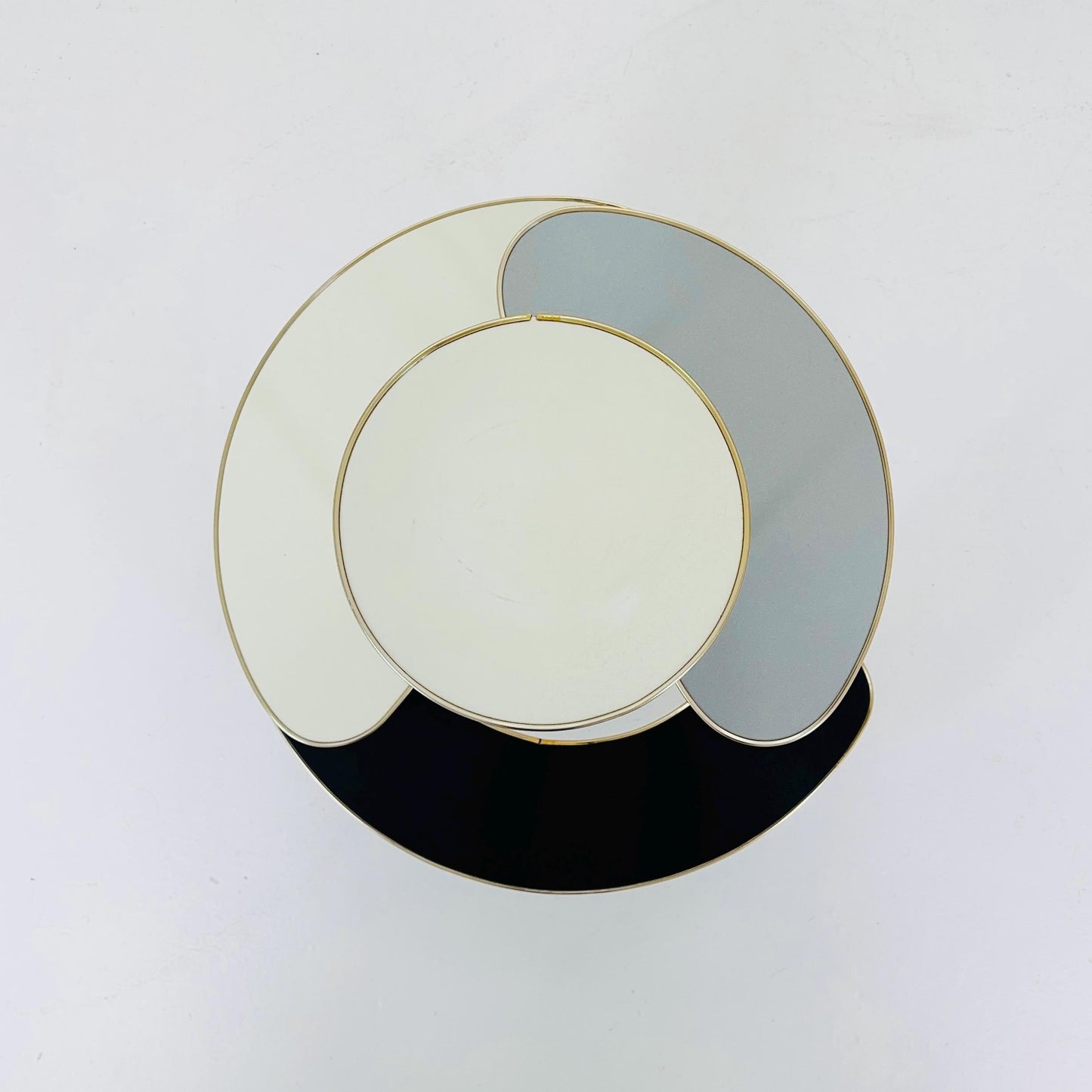 Rare Mid century brass German vintage flower table By Else Möbel, 1960s