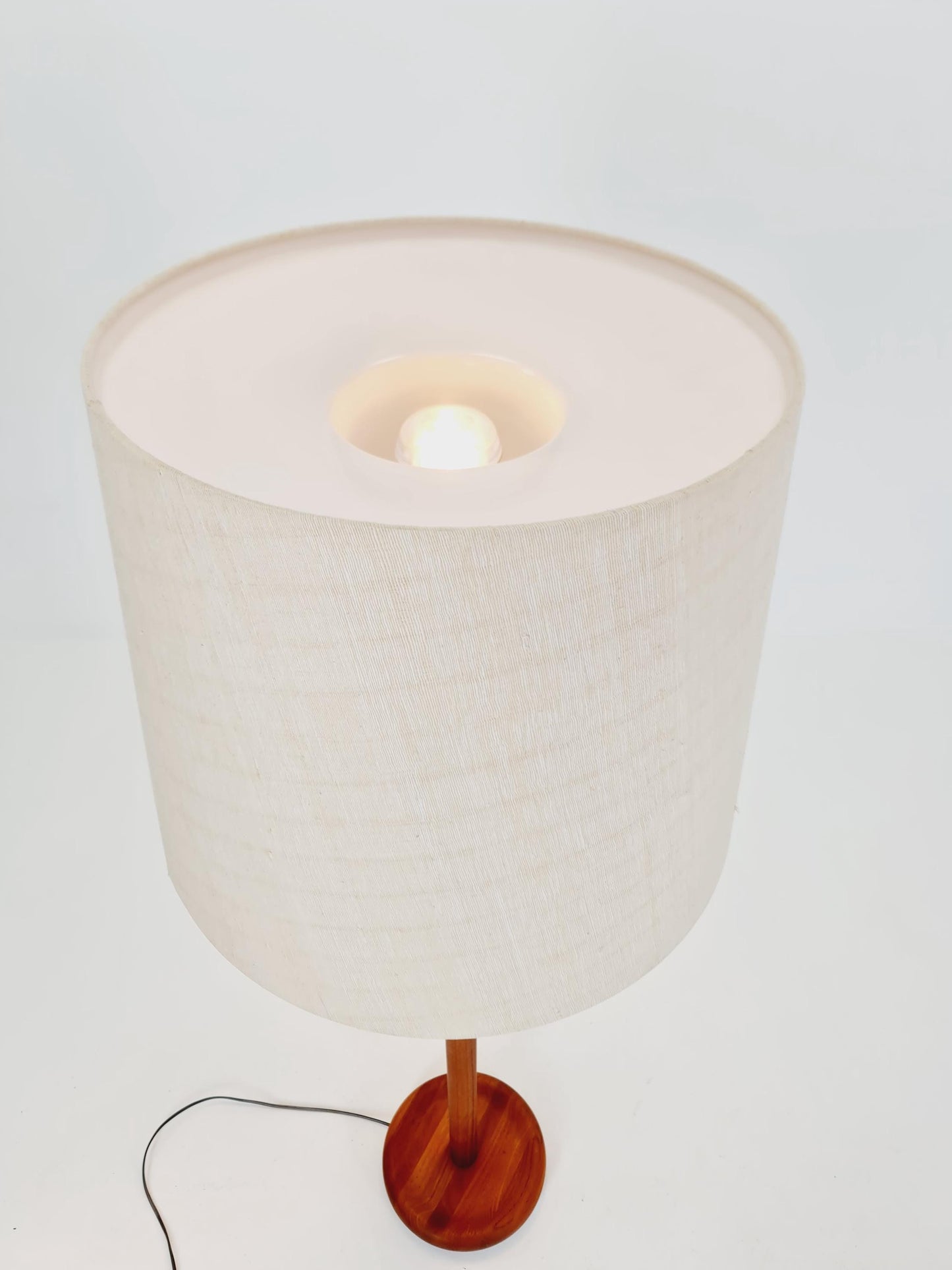 Rare big Midcentury Danish floor lamp by KIRK solid teak, 1960s