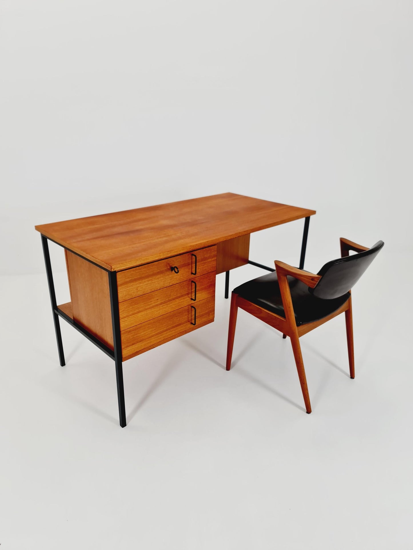 Mid century vintage desk German desk by Günther Renkel for Rego Möbel , 1950s