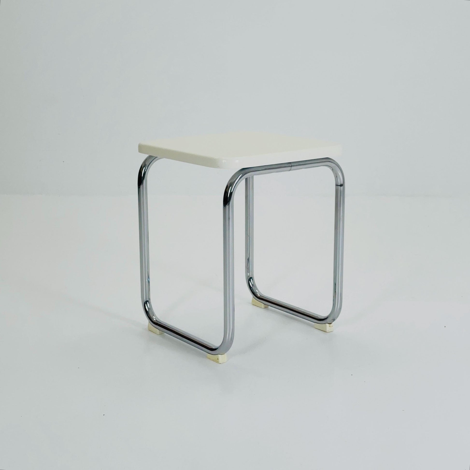 Mid Century Bauhaus Side Table / Stool by Nicol, Bauhaus Germany 1980s