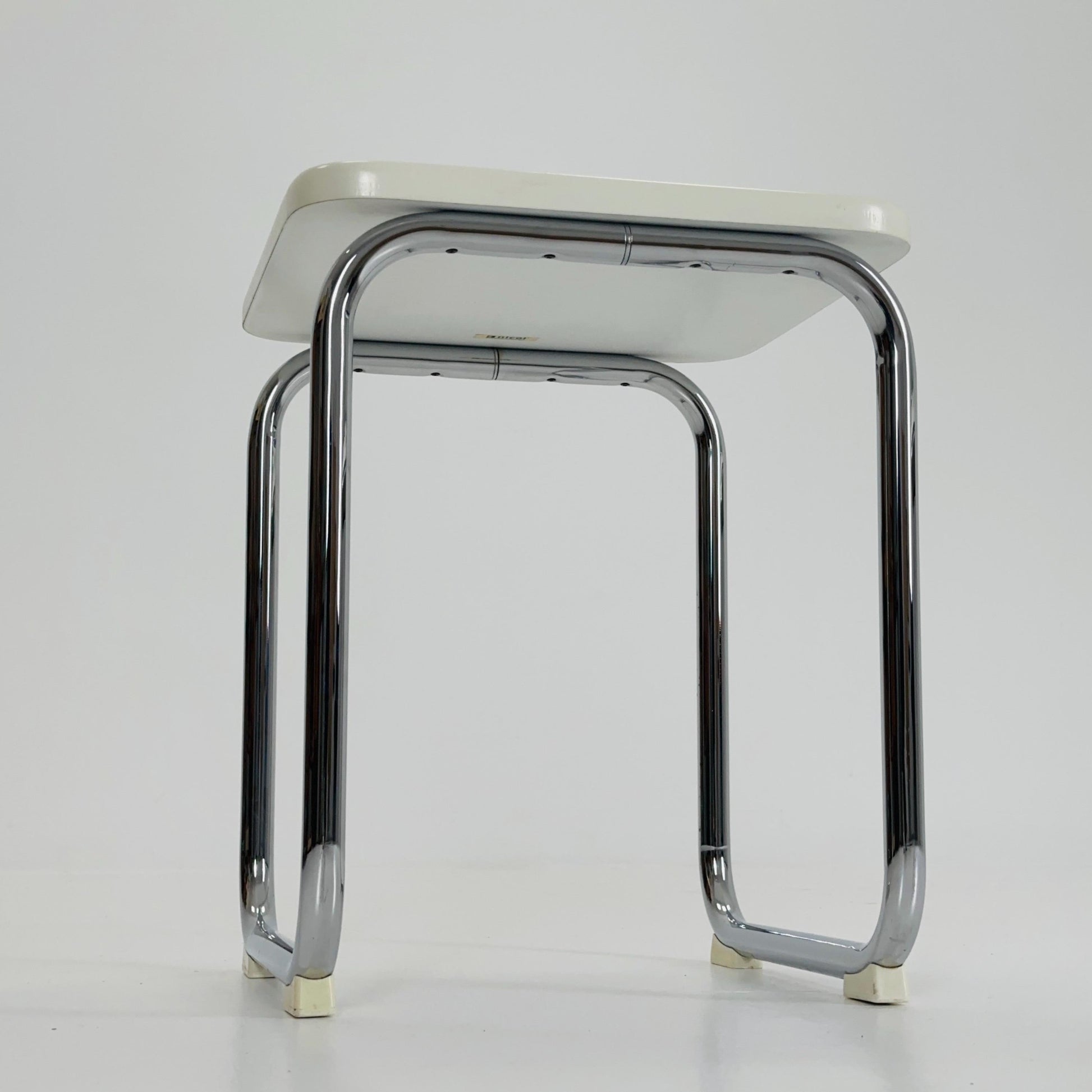 Mid Century Bauhaus Side Table / Stool by Nicol, Bauhaus Germany 1980s