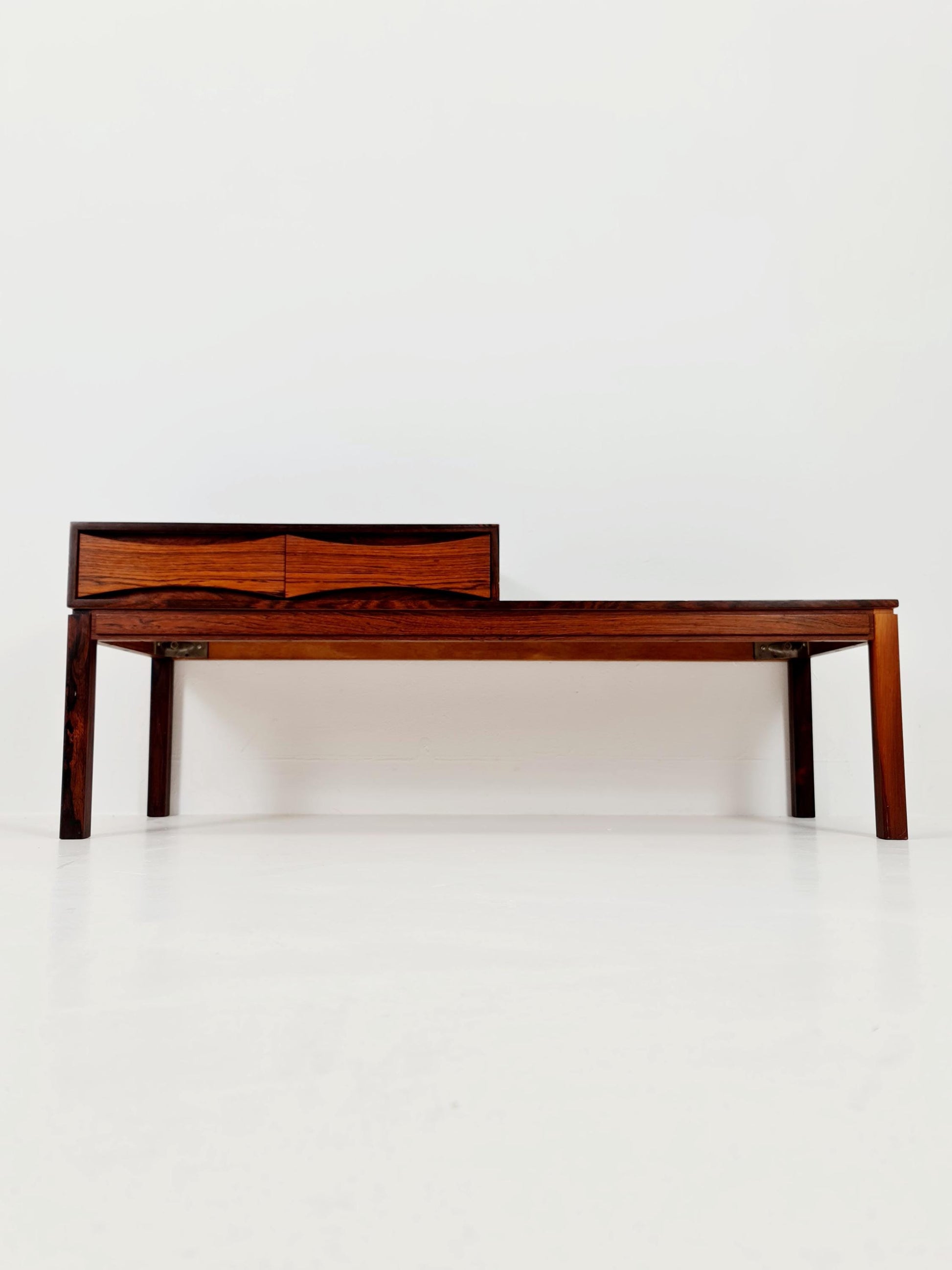 Danish teak & Rosewood telefon table/ hallway table Wards Ateljer AB Denmark, 1960s