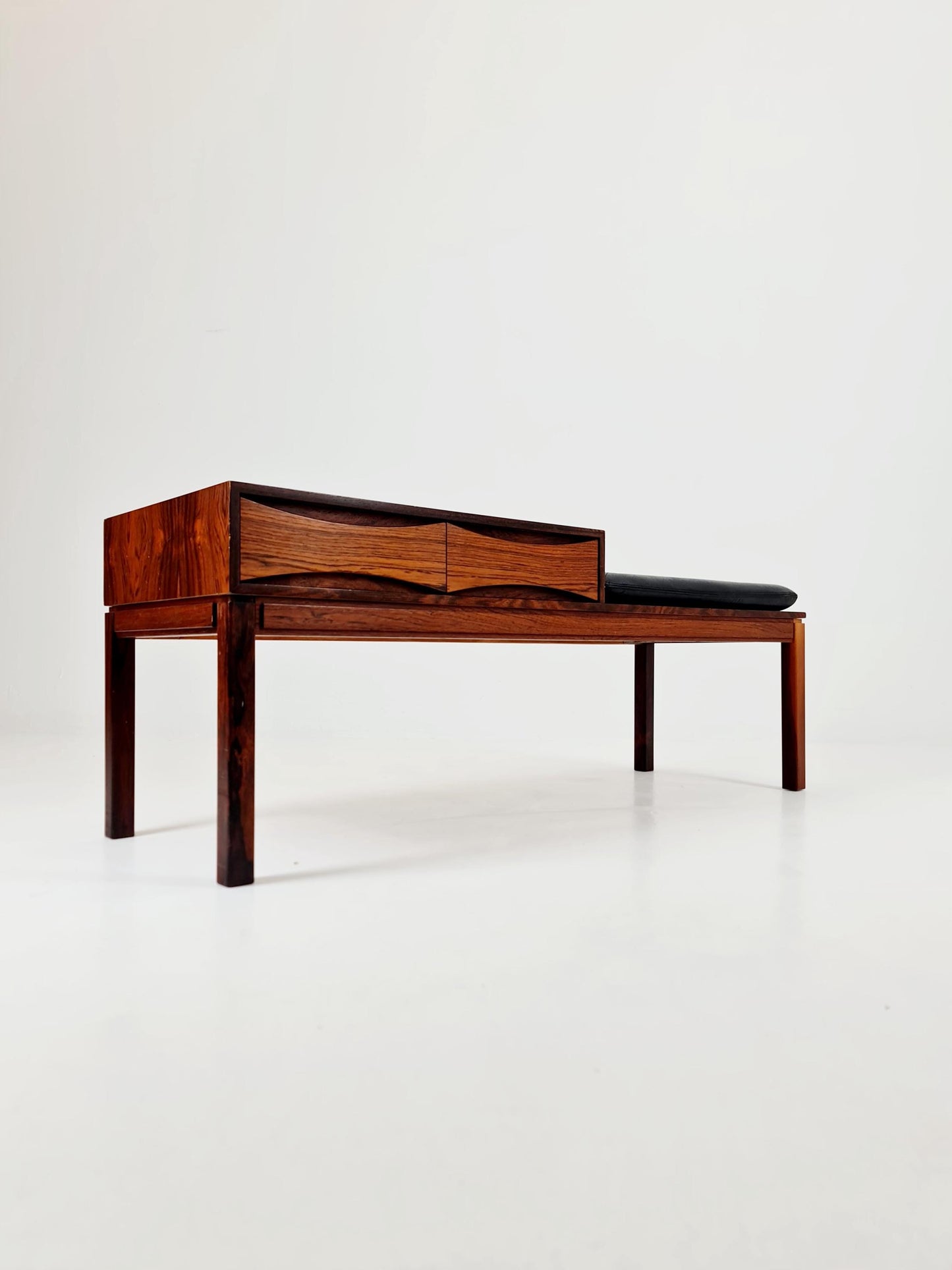 Danish teak & Rosewood telefon table/ hallway table Wards Ateljer AB Denmark, 1960s