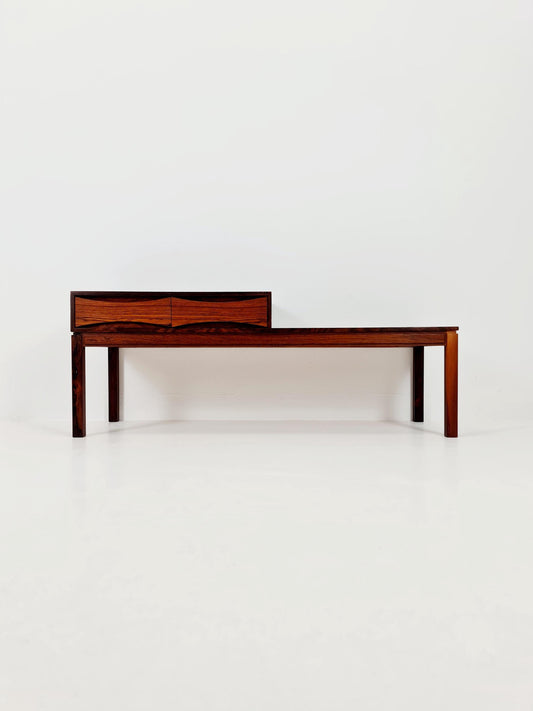 Danish teak & Rosewood telefon table/ hallway table Wards Ateljer AB Denmark, 1960s