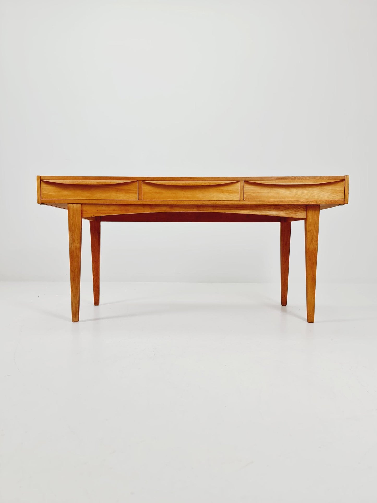 Mid century vintage desk German desk by Hellerau serie 602 1950s
