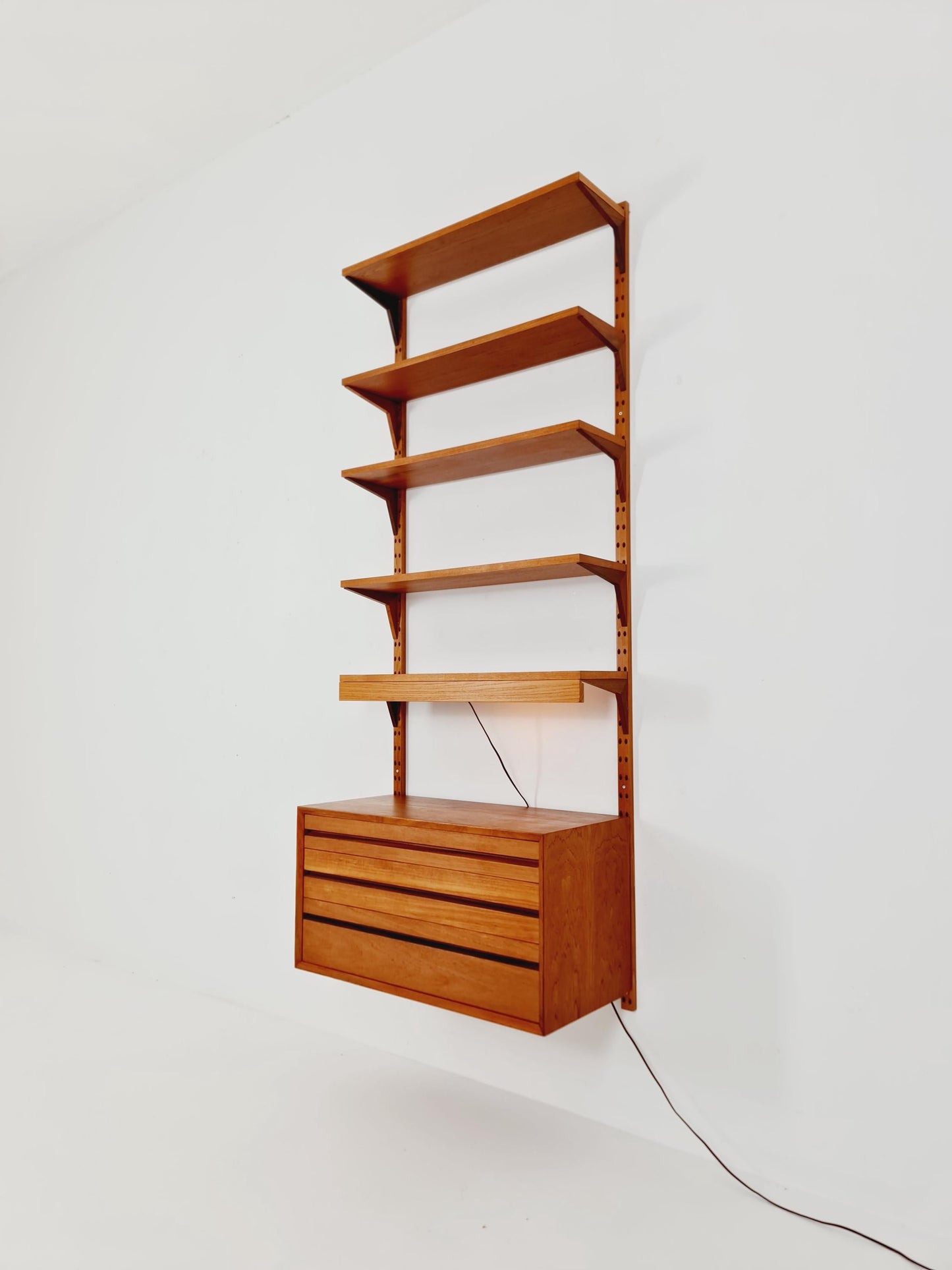 Mid century Danish Teak Wall Unit by Poul Cadovius for Cado, Denmark, 1960s