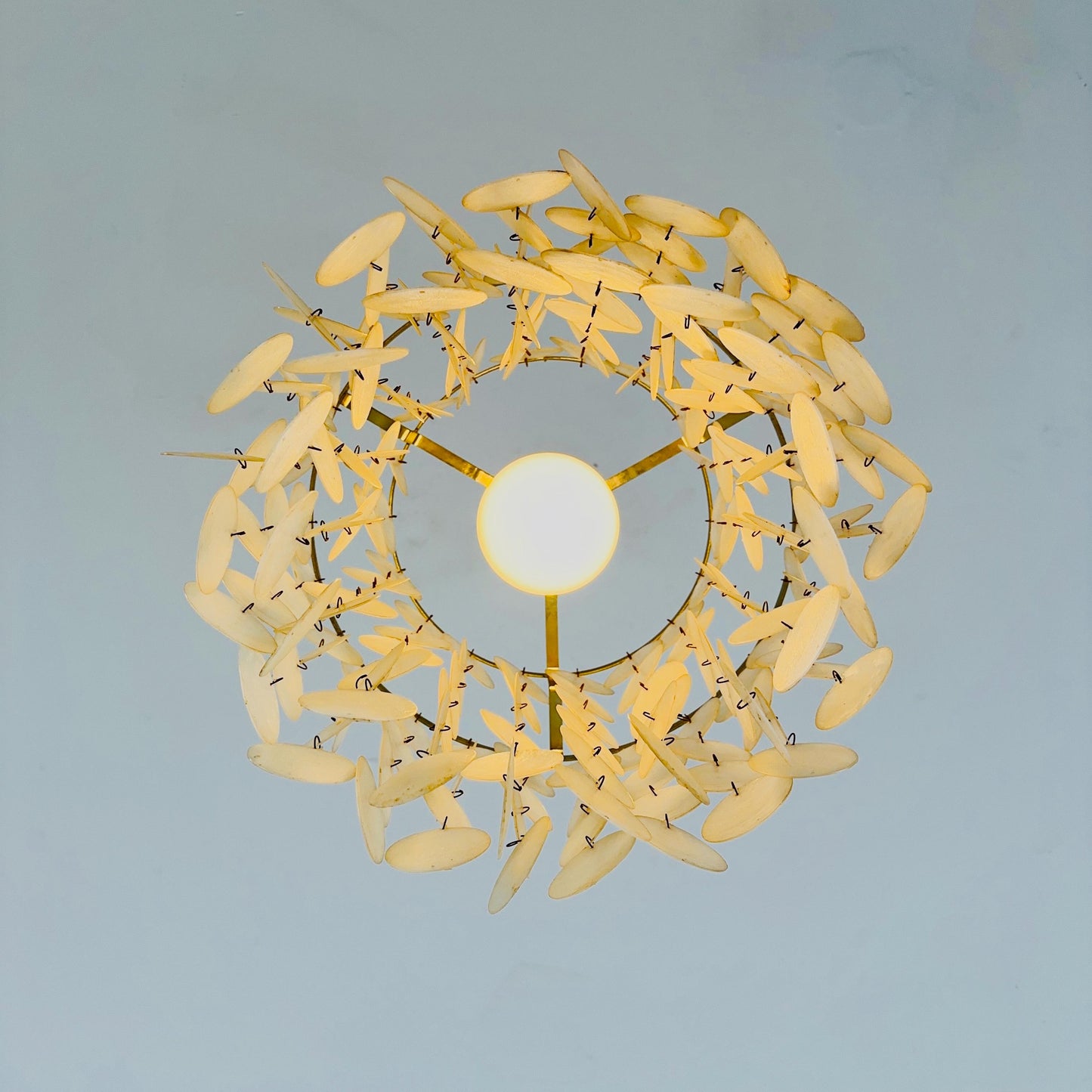 Mid century Chandelier FUN 1DM style Verner Panton for Switzerland 1980s