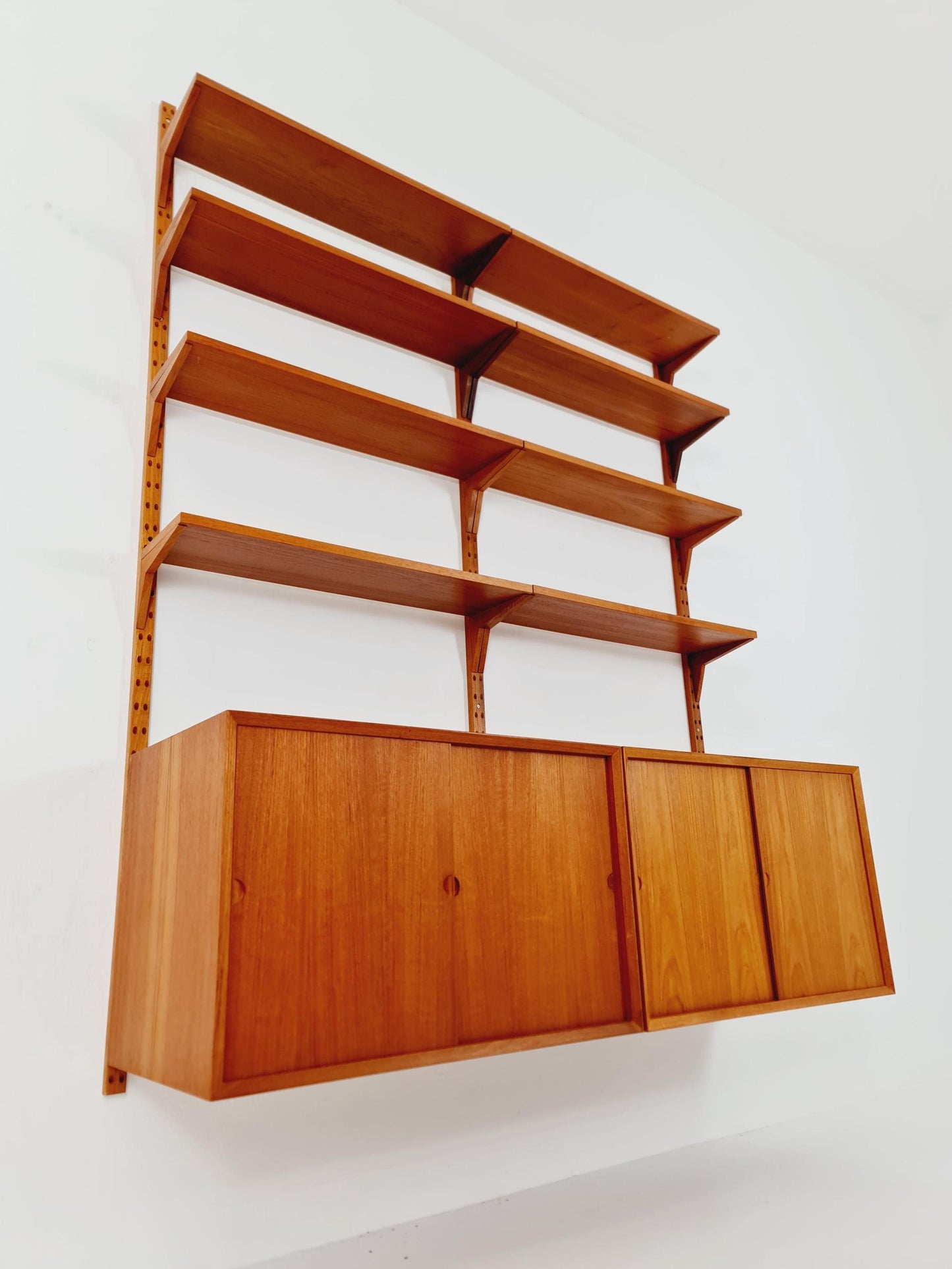 Mid century Danish Teak Wall Unit by Poul Cadovius for Cado, Denmark, 1960s
