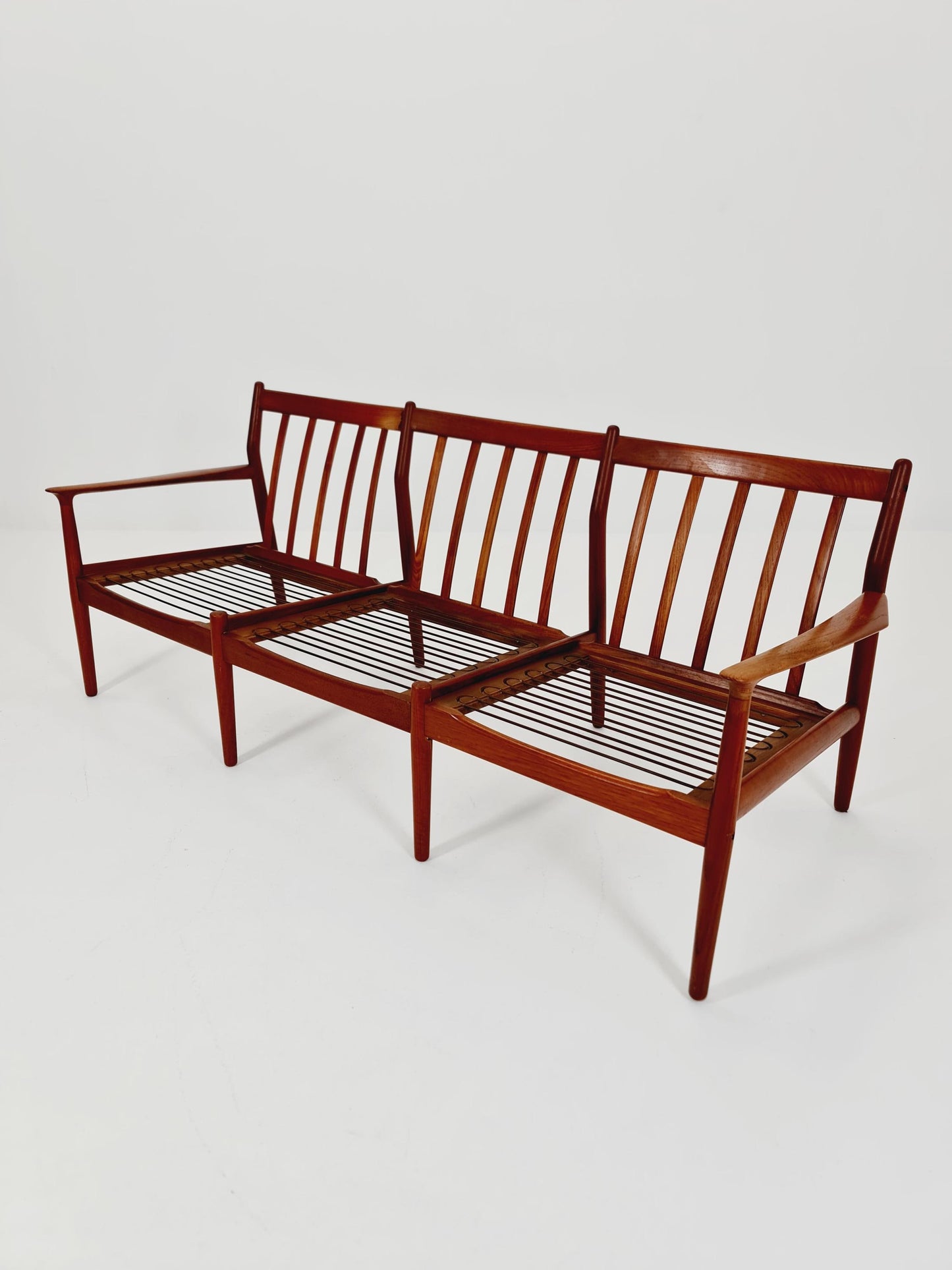 Mid-century Rare Danish teak lounge sofa 3 -Seater ,By Sven Erksen For Glostrup 1970s