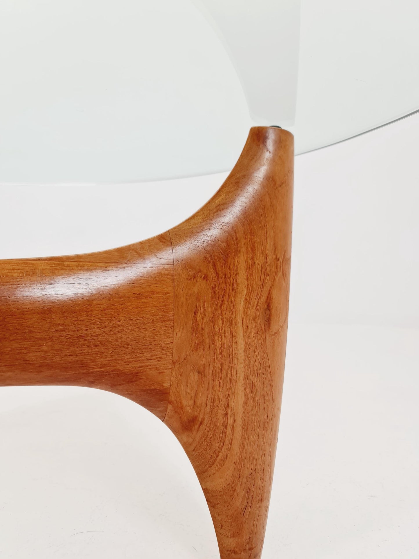 vintage teak and Glass coffe table by Wilhelm Renz 1960