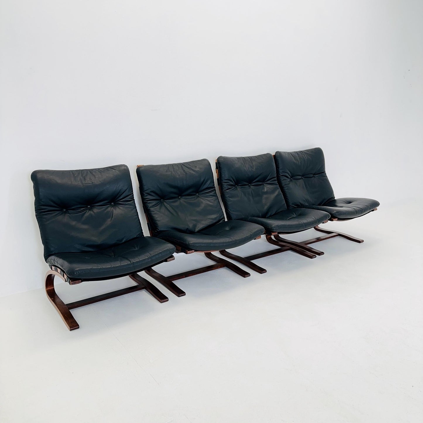 Set of 2 Mid century Kangu Lounge Chairs by Elsa Solheim and Nordahl Solheim for Rybo 1970s