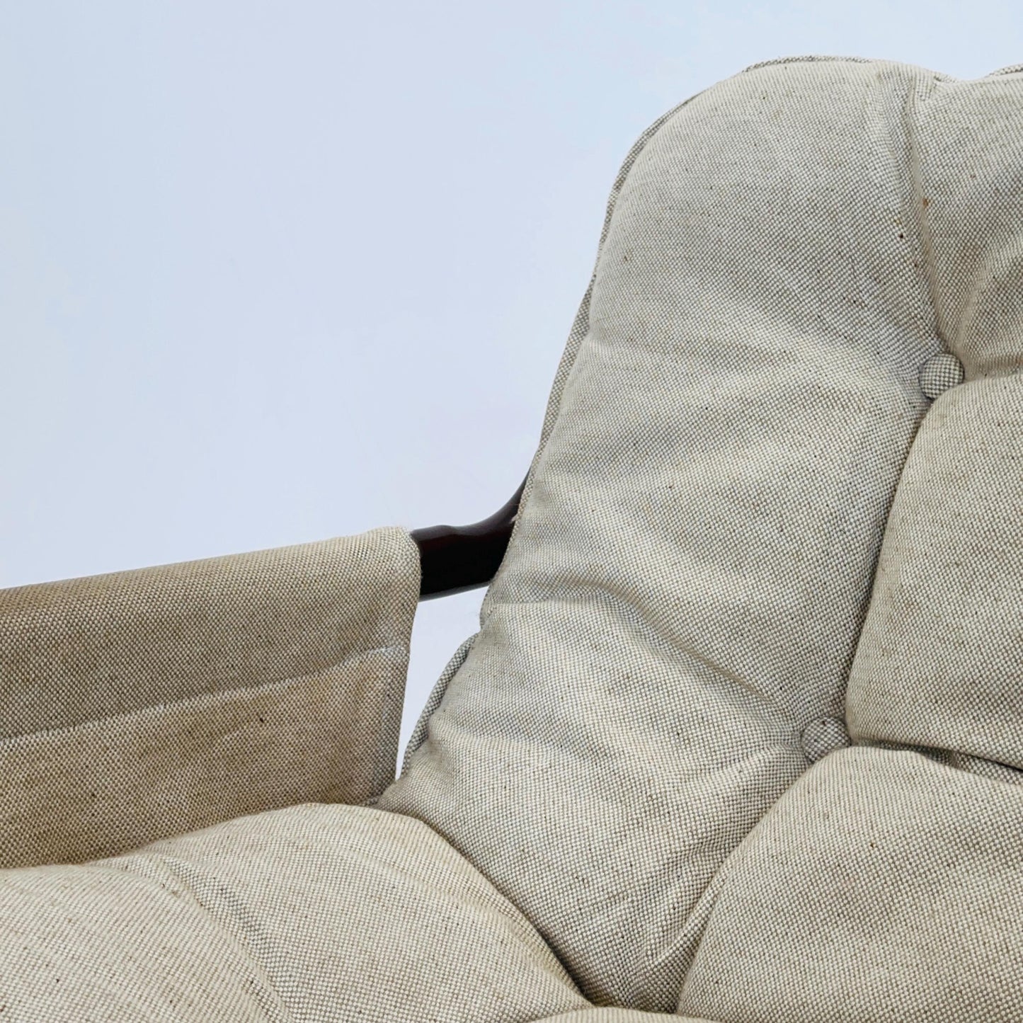 Mid century century Bauhaus tubular canvas armchair for Tomas Jelinek by IKEA 1980s