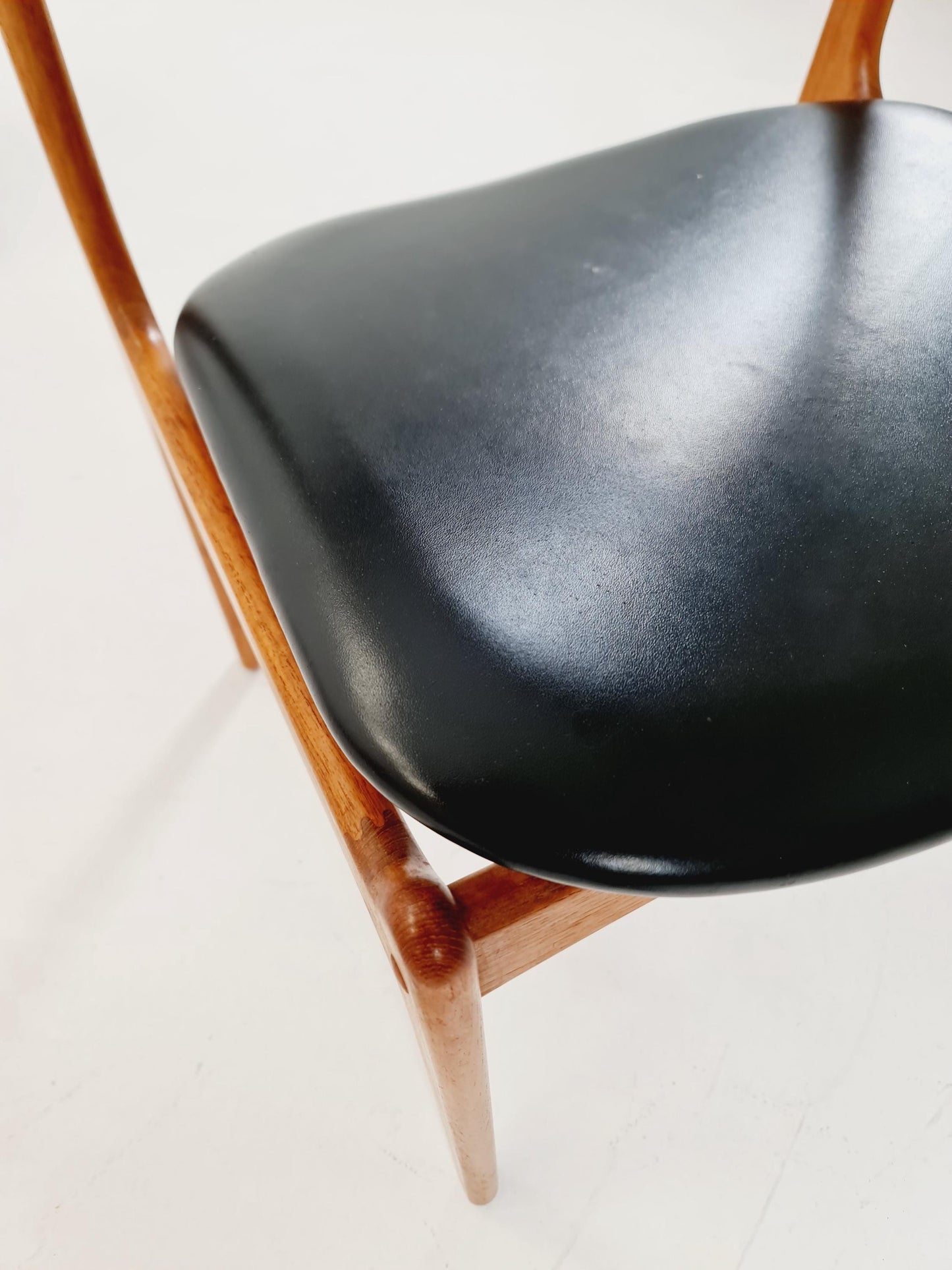 Vintage Danish teak dining/desk chairs by Erik Buch for O D Möbler, 1960s Set of 6