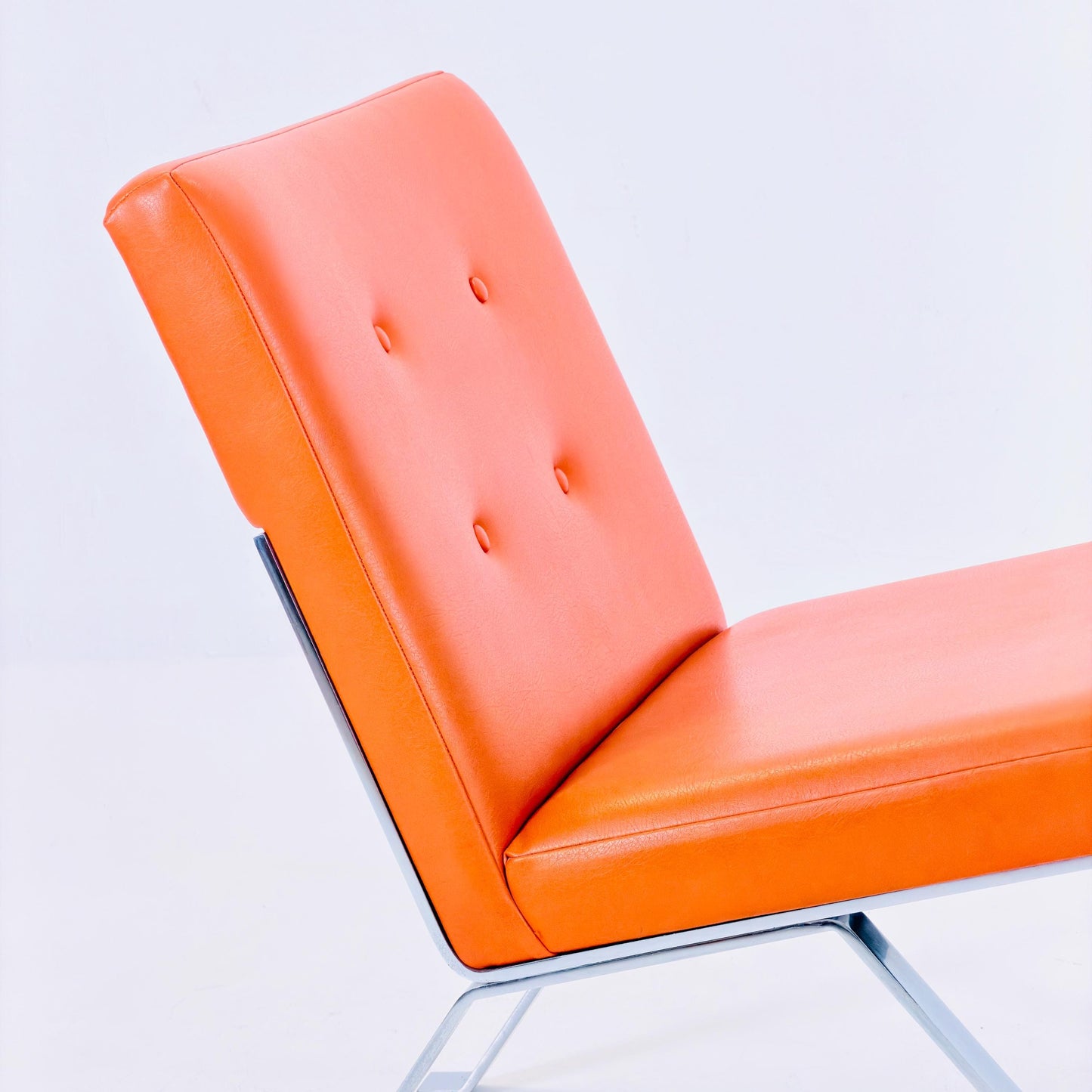 Set of 3 Mid century leather lounge Euro M1600 chair by Hans Eichenberger for Girsberger - 1960s Switzerland