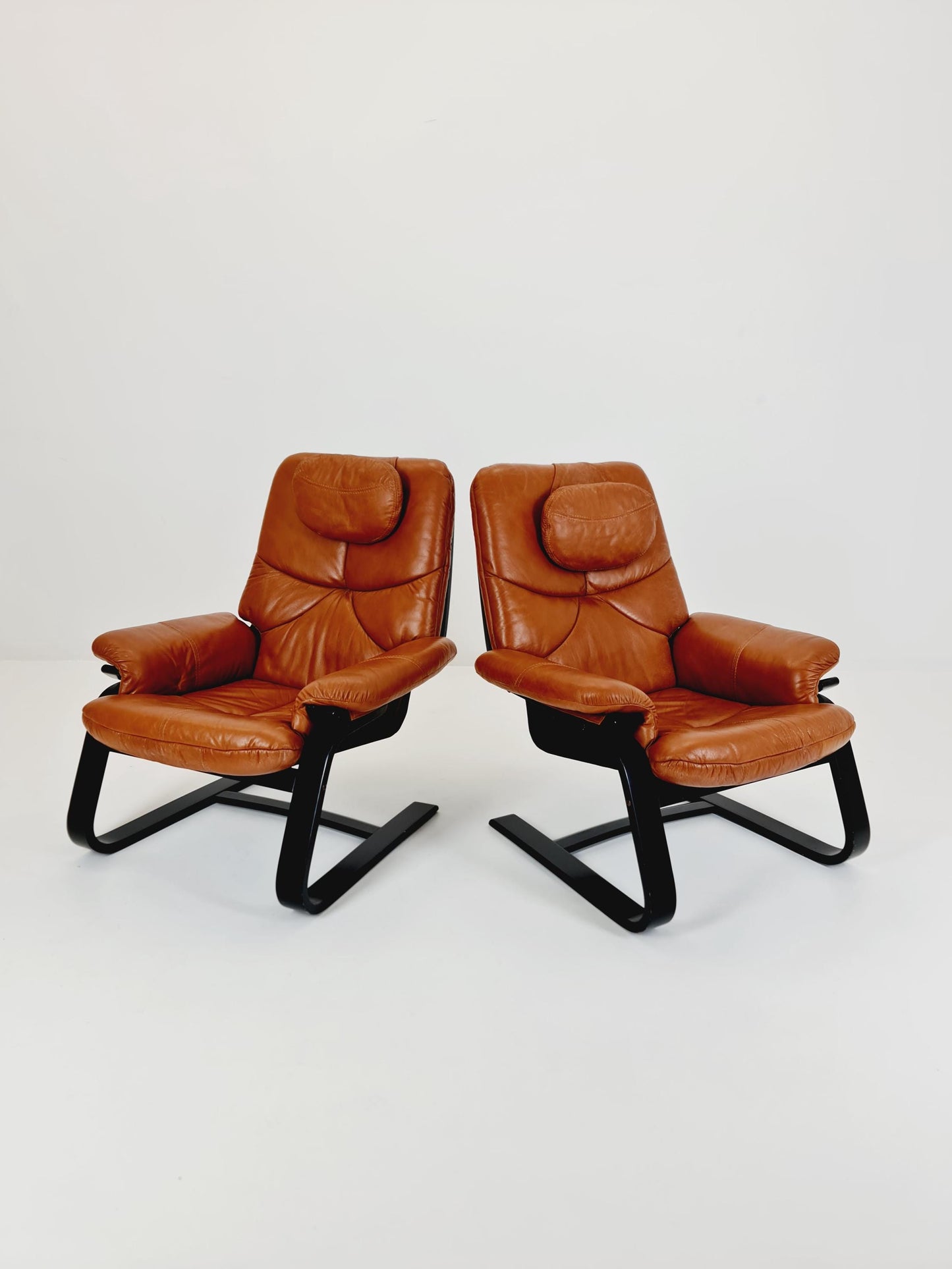Mid century Armchairs By Ake Fribyter 1970s Set of 2