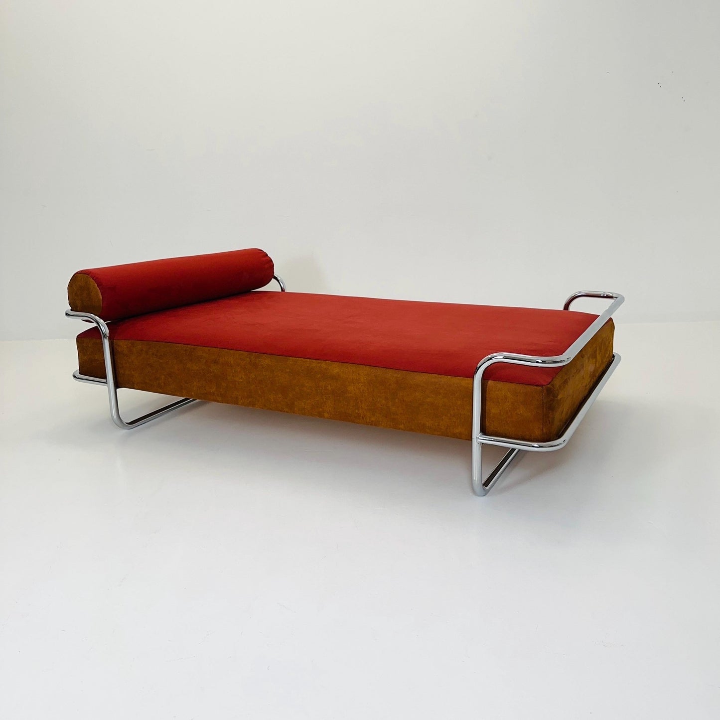 Mod century Iconic Bauhaus Vintage IKEA KROMVIK Chrome Bed by Knut Hagberg, 1980s Sweden