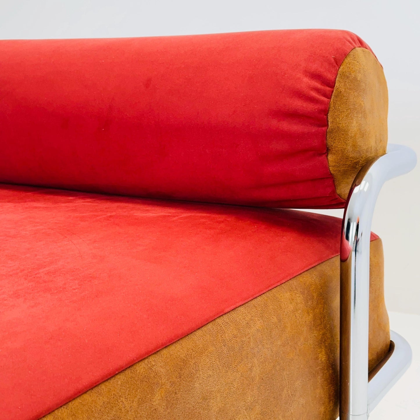 Mid century Iconic Bauhaus Vintage IKEA KROMVIK Chrome Bed by Knut Hagberg, 1980s Sweden