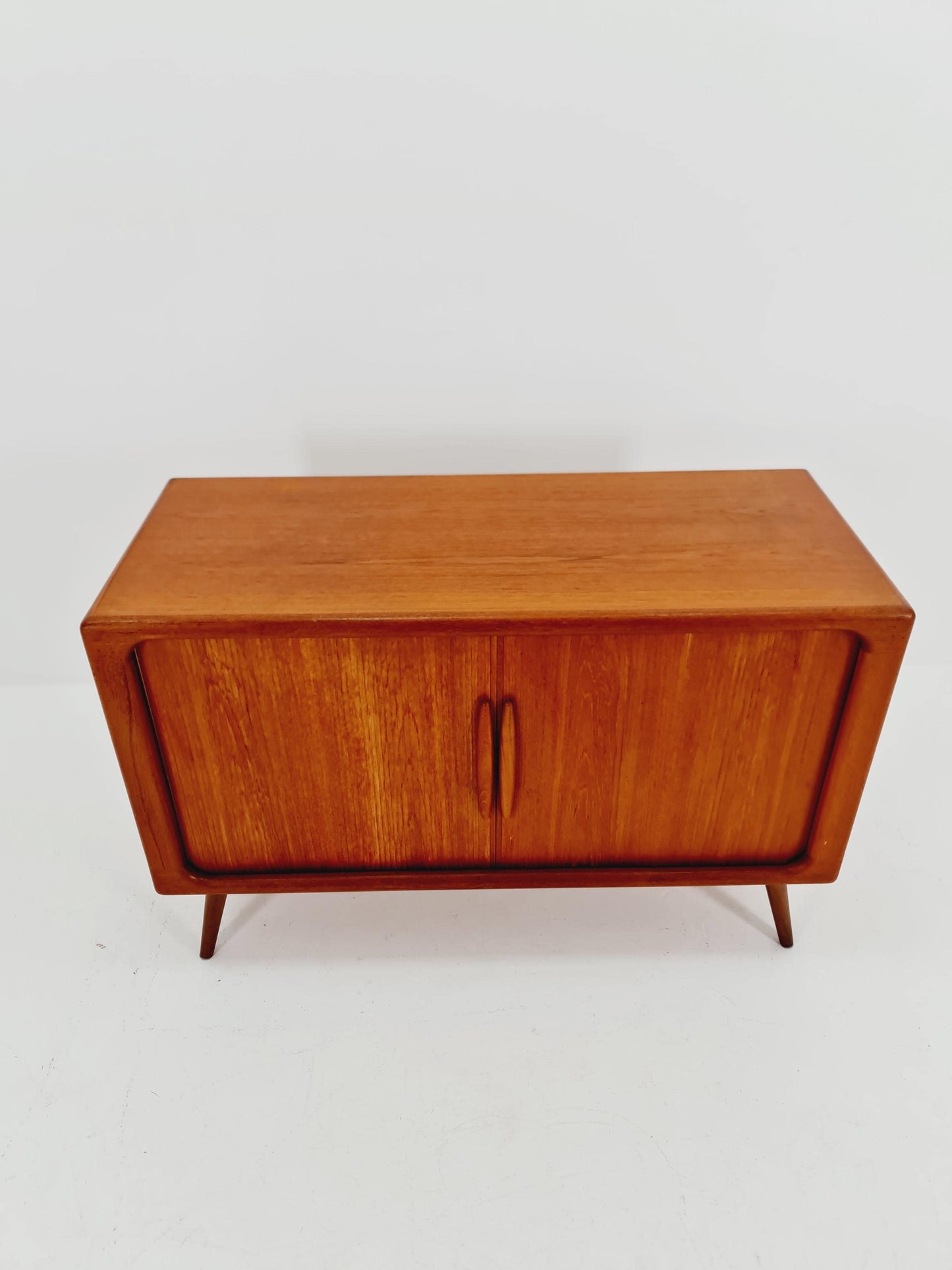 Mid century Solid Danish teak hallway cabinet, Record cabinet By Dyrlund 1960s