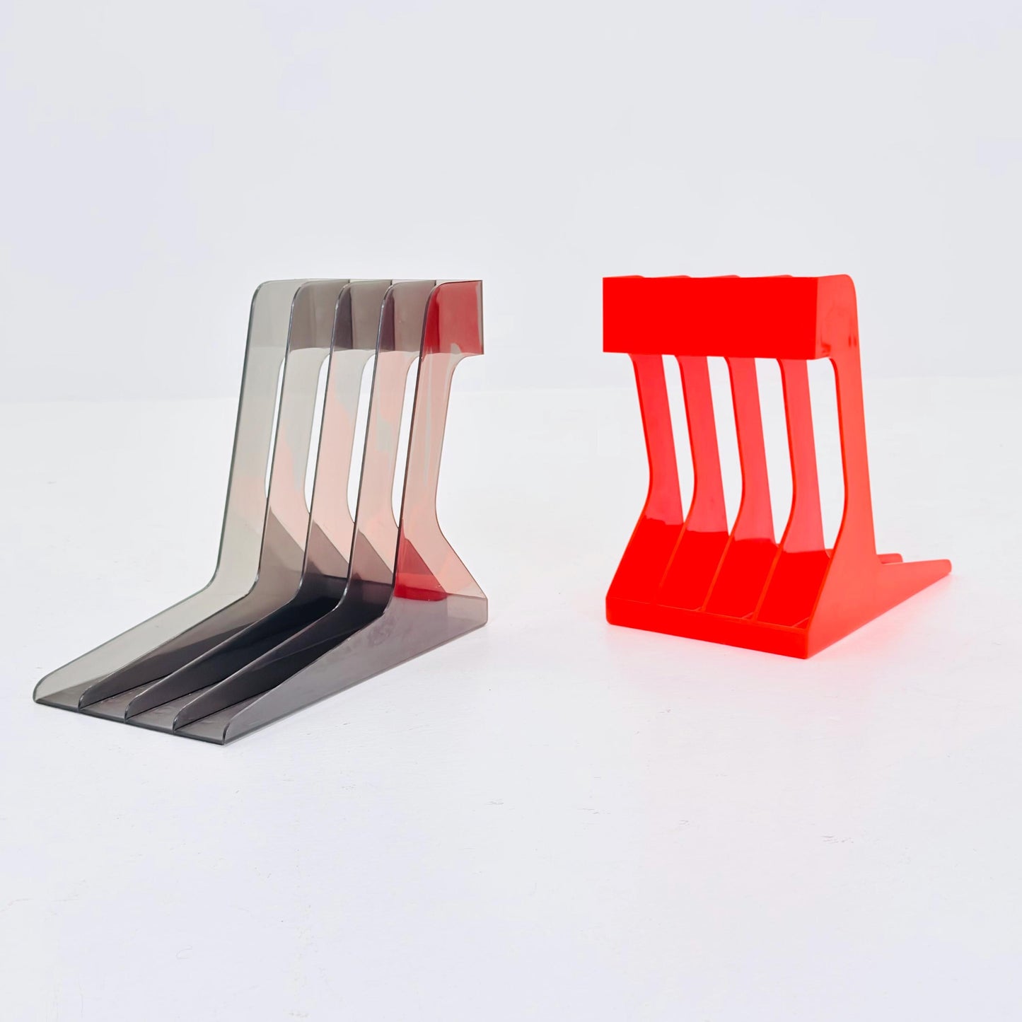 Set of 2 Spaceage Vintage LP rack by Gustavsberg Sven-Eric Juhlin 1970s