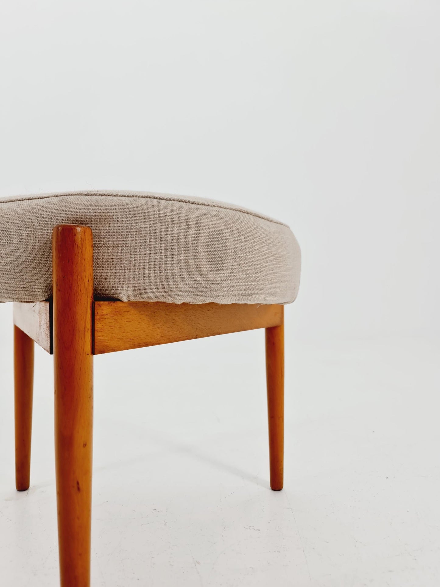 Mid century modern German ottoman/footstool make up stool from the 50s
