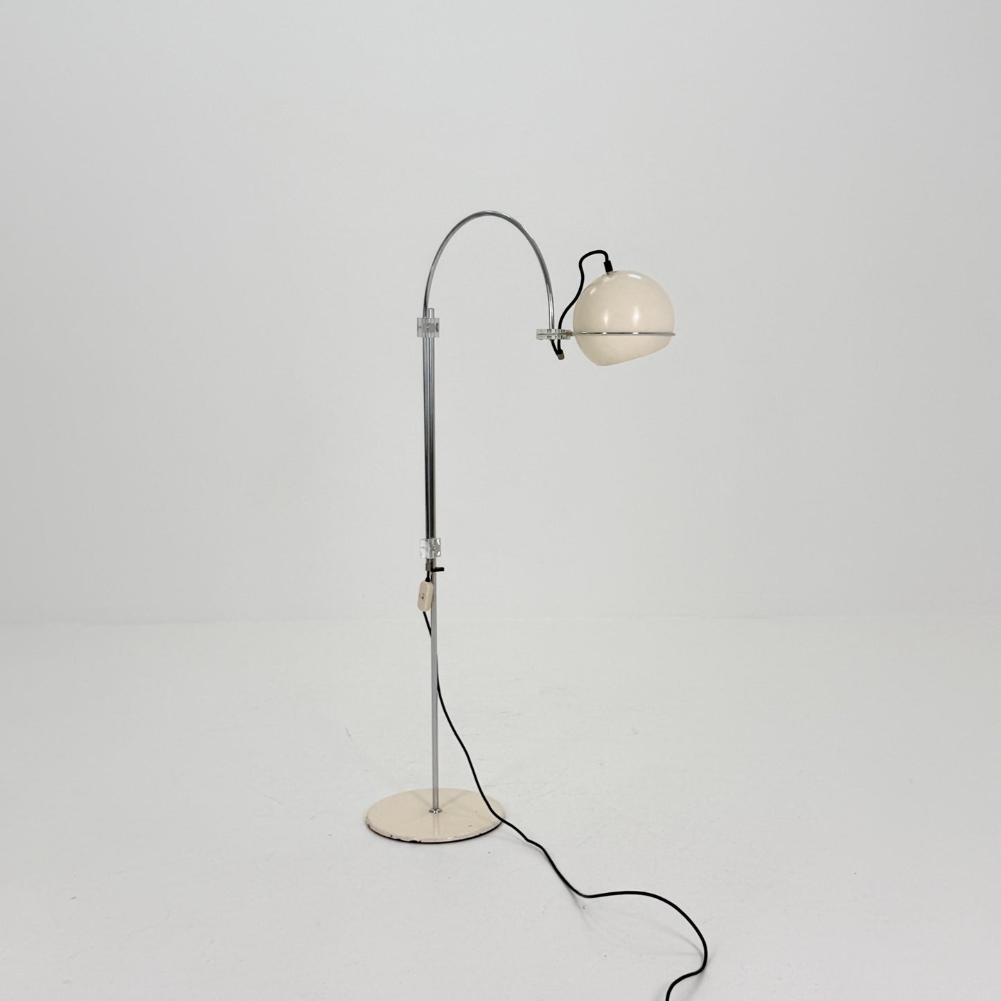 Mid Century Arc Globe Floor Lamp by Gepo Amsterdam, 1960s Netherlands