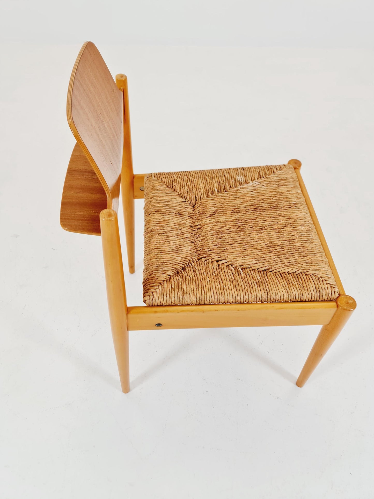 Vintage Teak German Dining Chair by Egon Eiermann for Wilde and Spieth , 1950s,