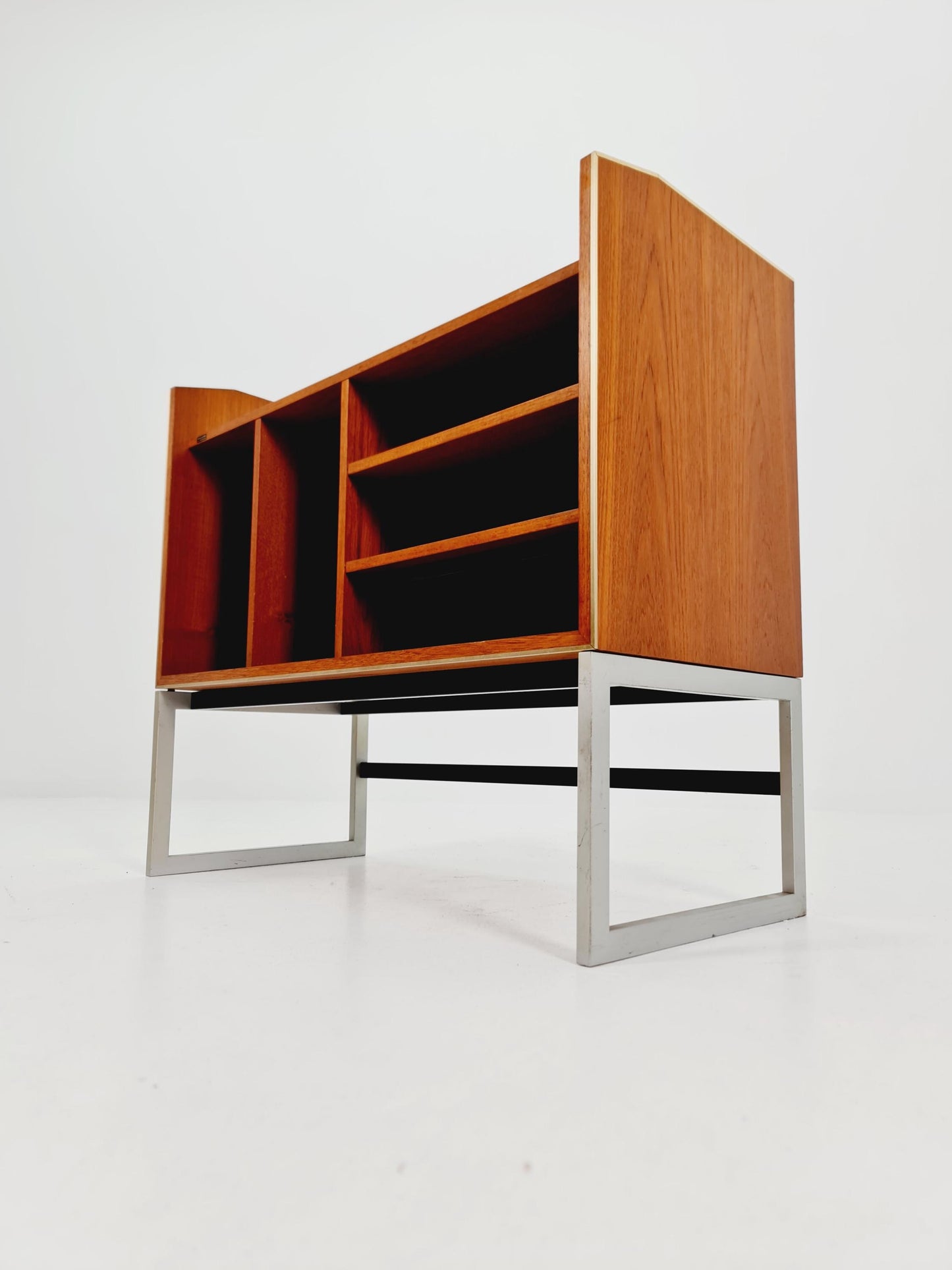 Mid century Danish teak hallway cabinet, Record cabinet By Bang &Olufsen 1960s