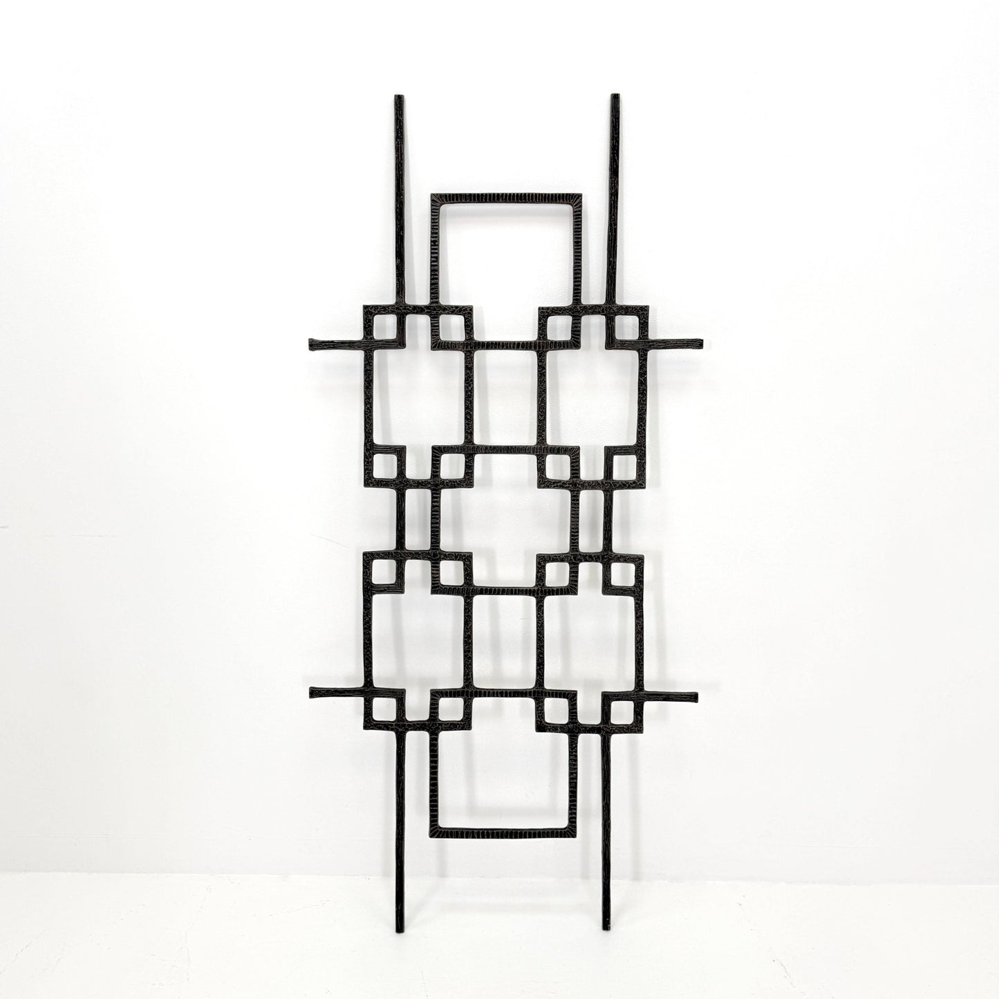 mid century Large brutalist abstract wall iron sculpture, 1970s Germany