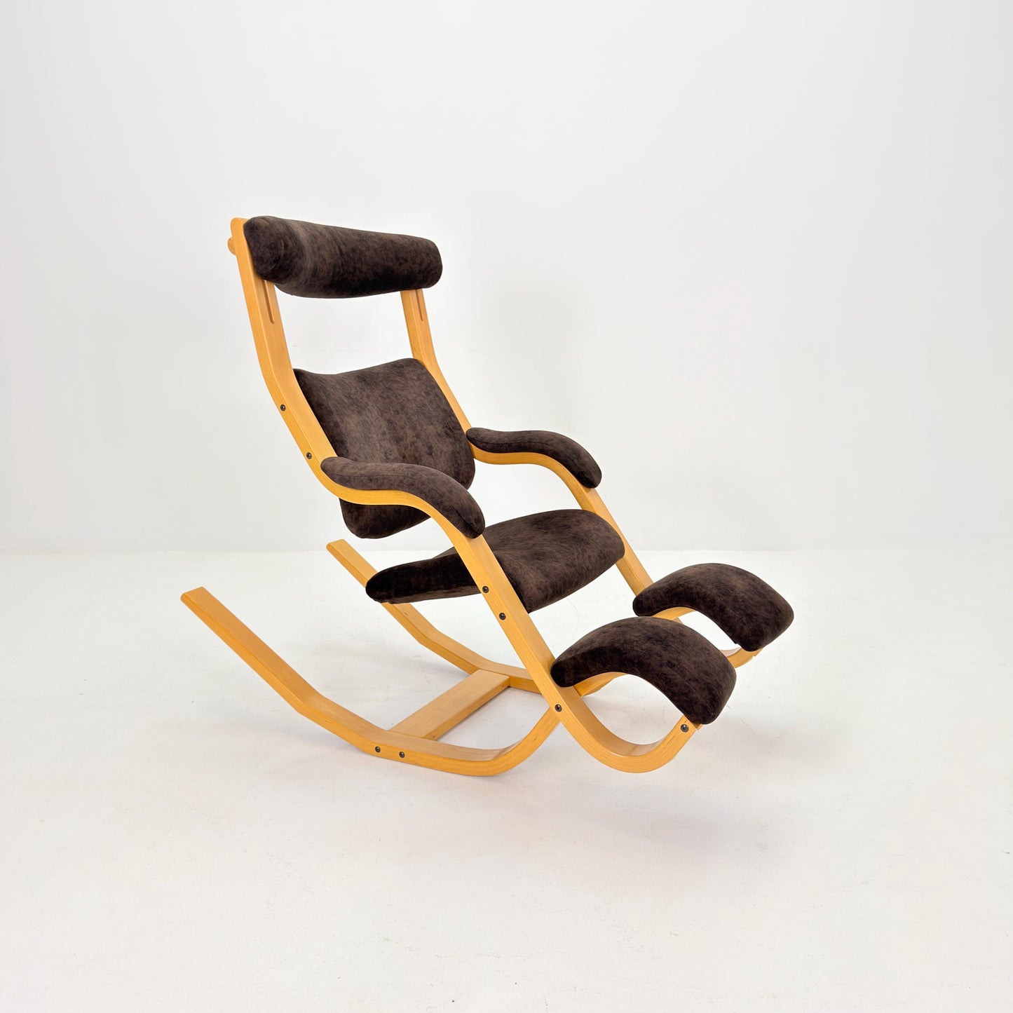Mid-Century “Gravity” Rocking Lounge Chair by Peter Opsvik for Stokke, 1980s Norway