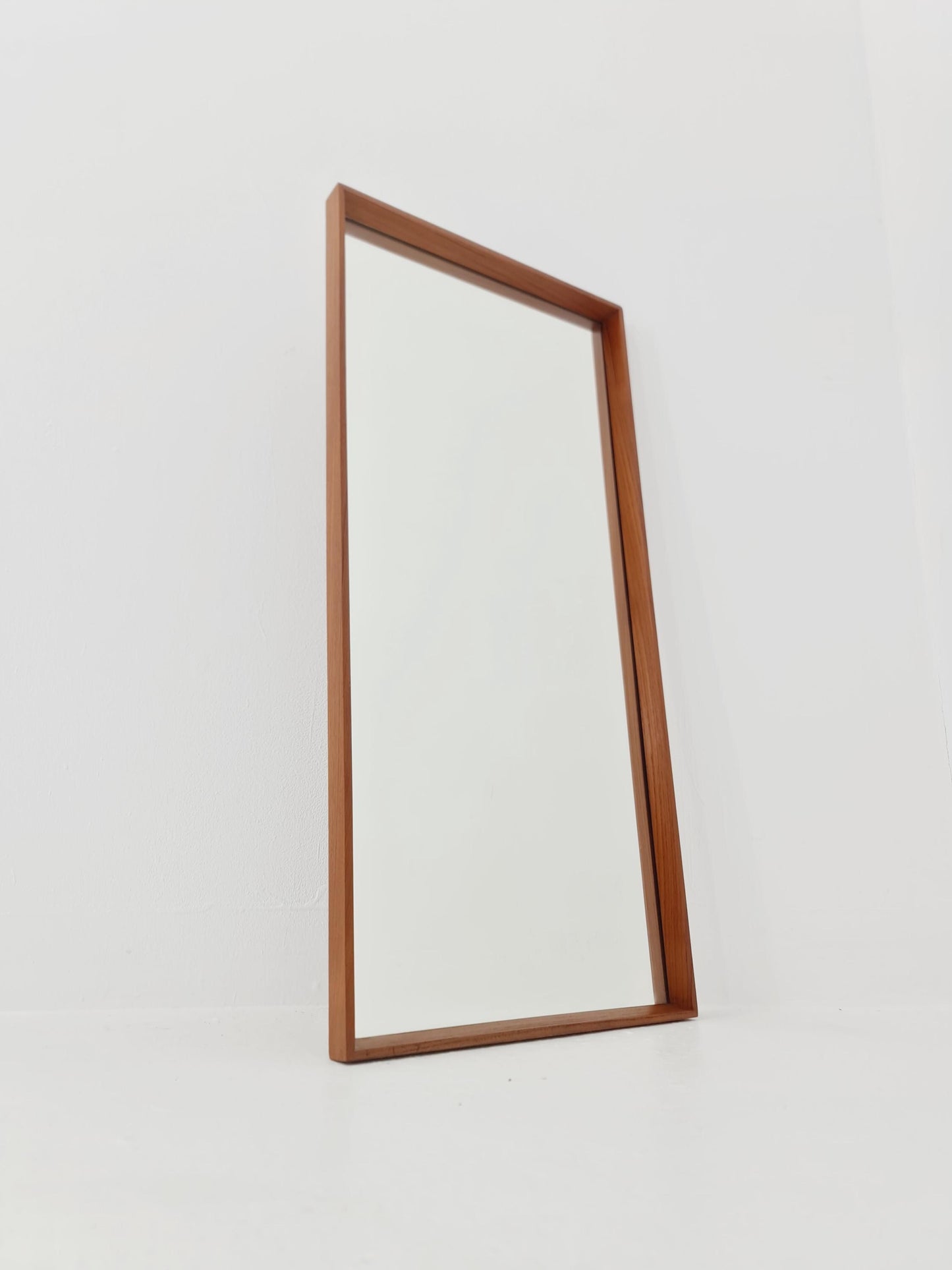 Teak Danish mid-century Modern wall-mounted mirror, 1960s