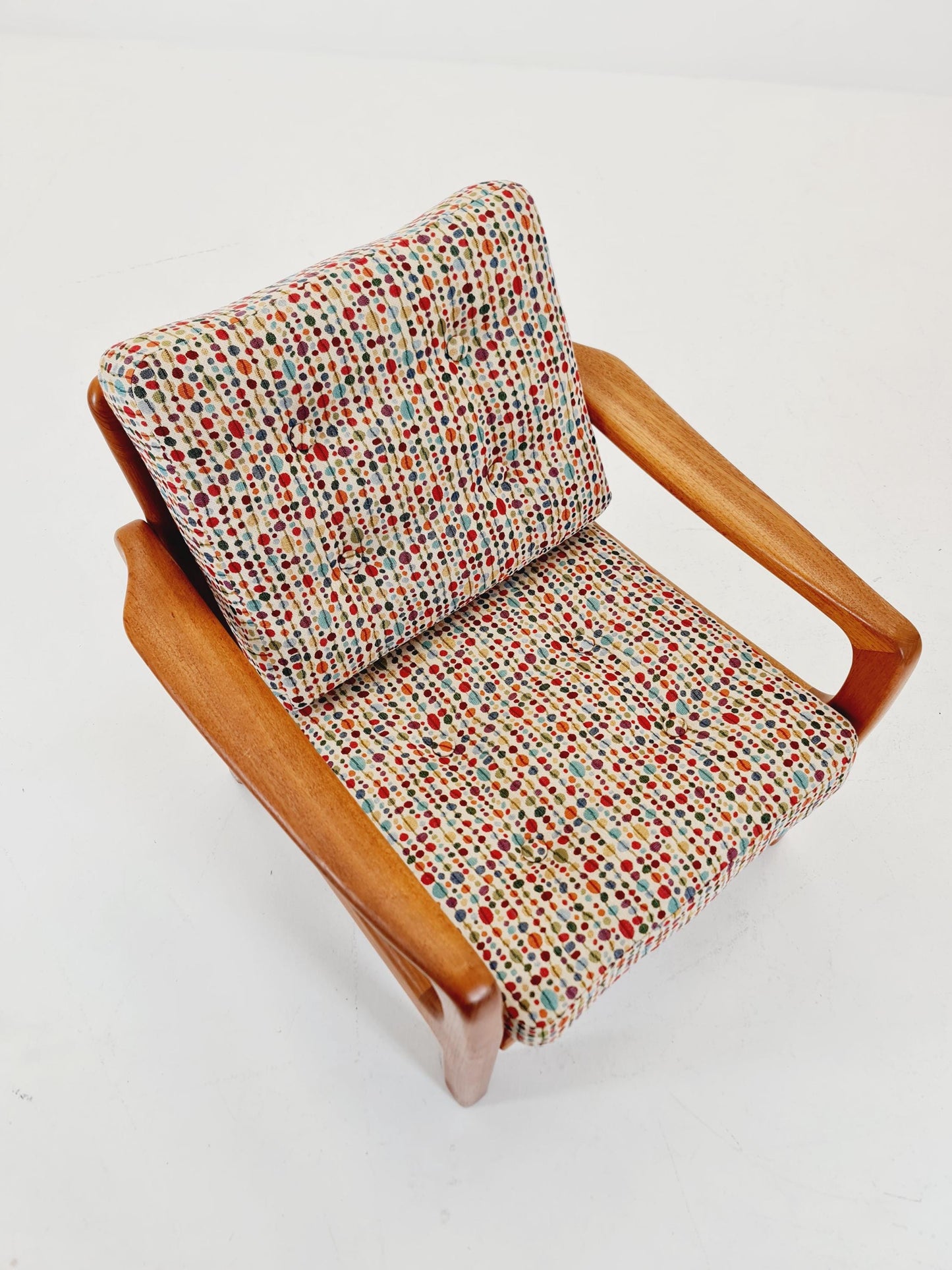 Mid century Danish easy lounge chairs by Juul Kristensen , 1970s,